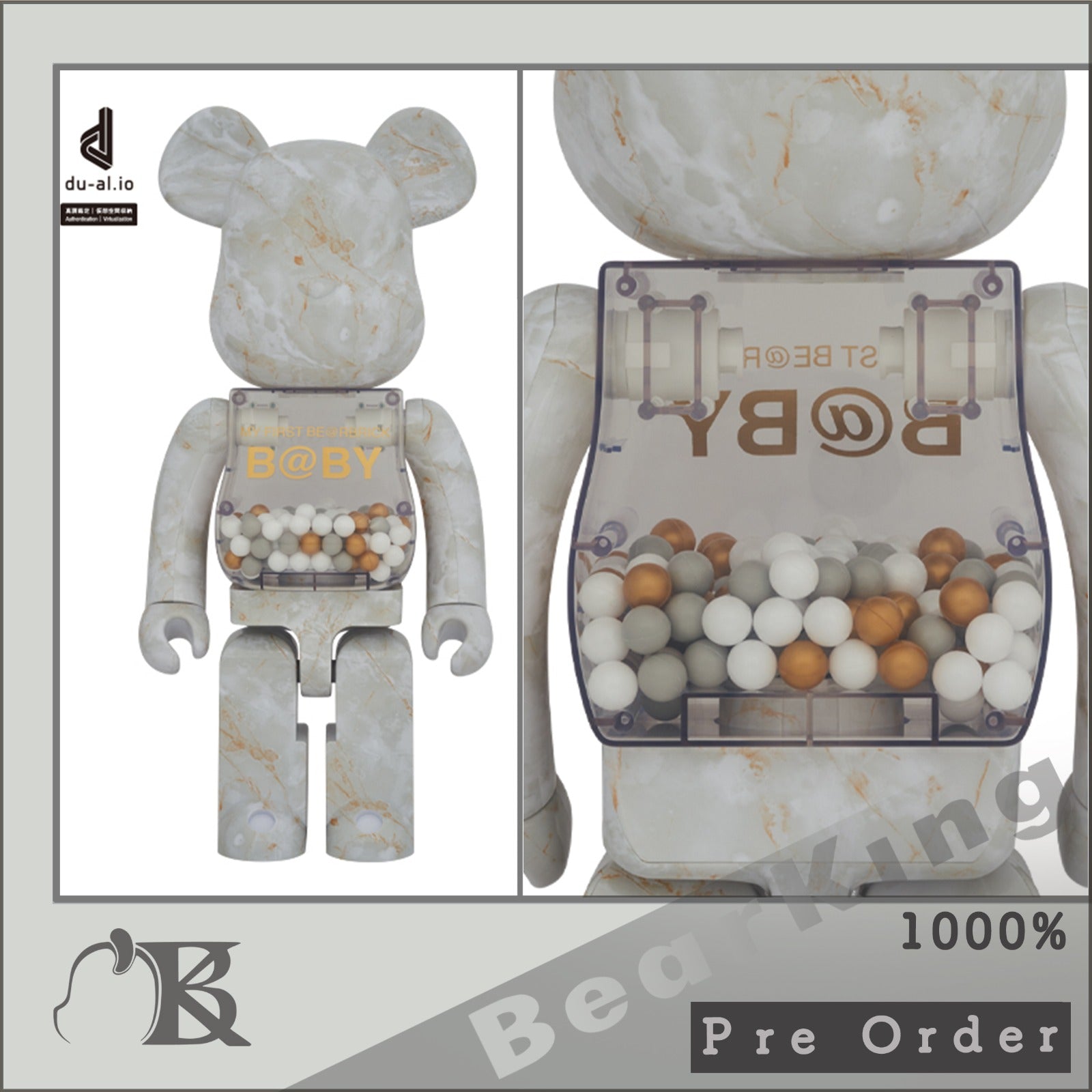 BE@RBRICK MY FIRST BE@RBRICK B@BY MARBLE(大理石) Ver. 1000％