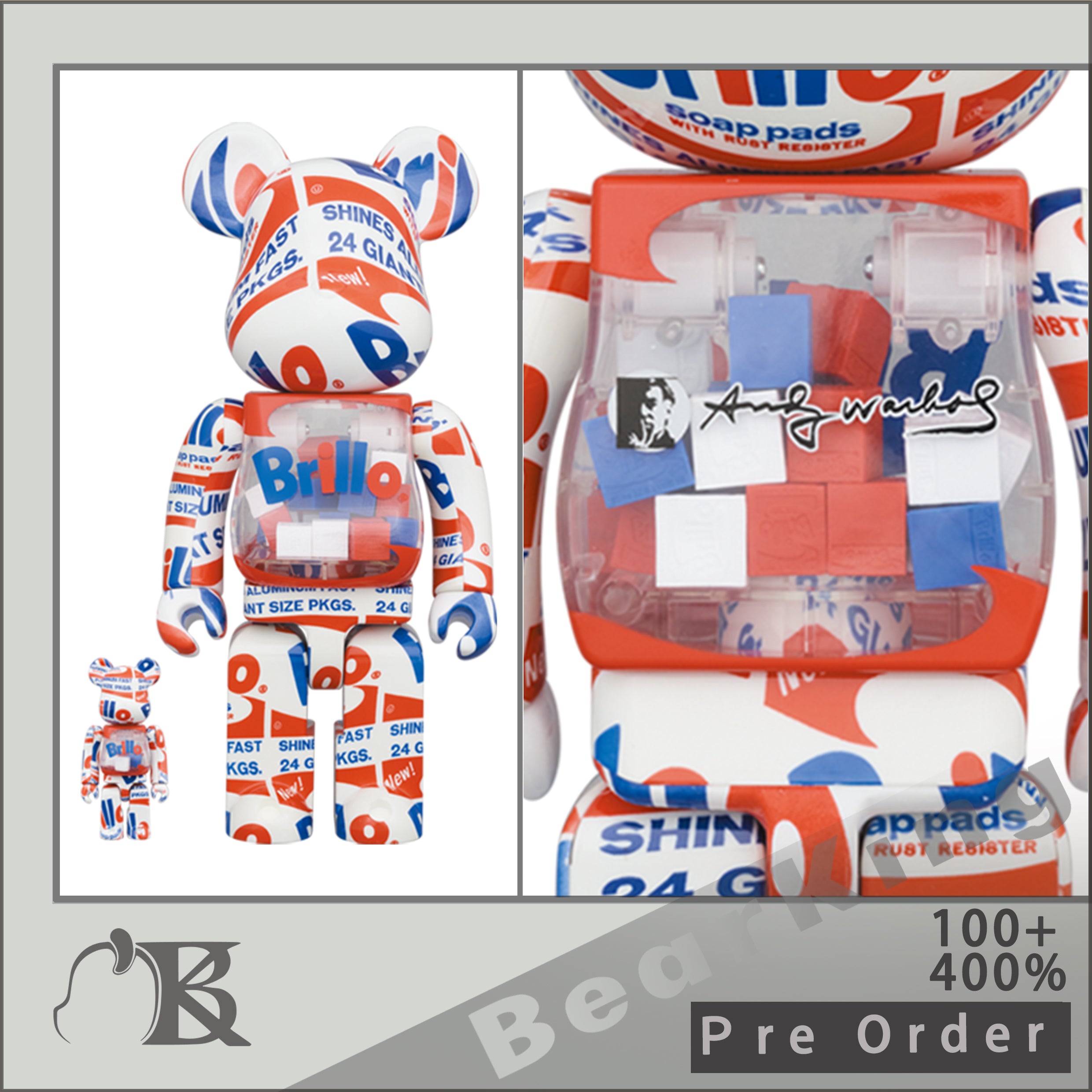 PreOrder 預訂 BE@RBRICK ANDY WARHOL 