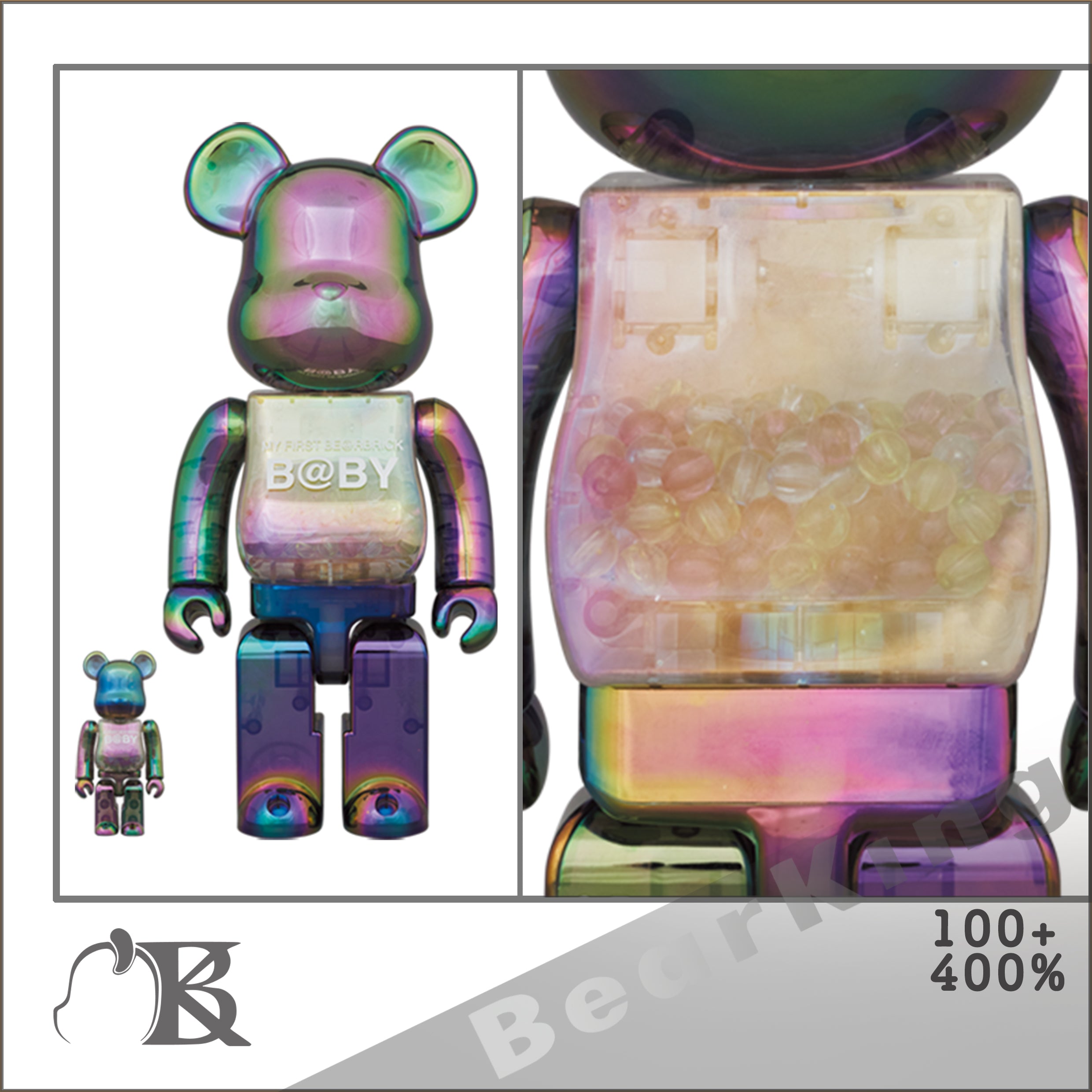 BE@RBRICK B@BYCLEAR BLACK CHROME Ver.