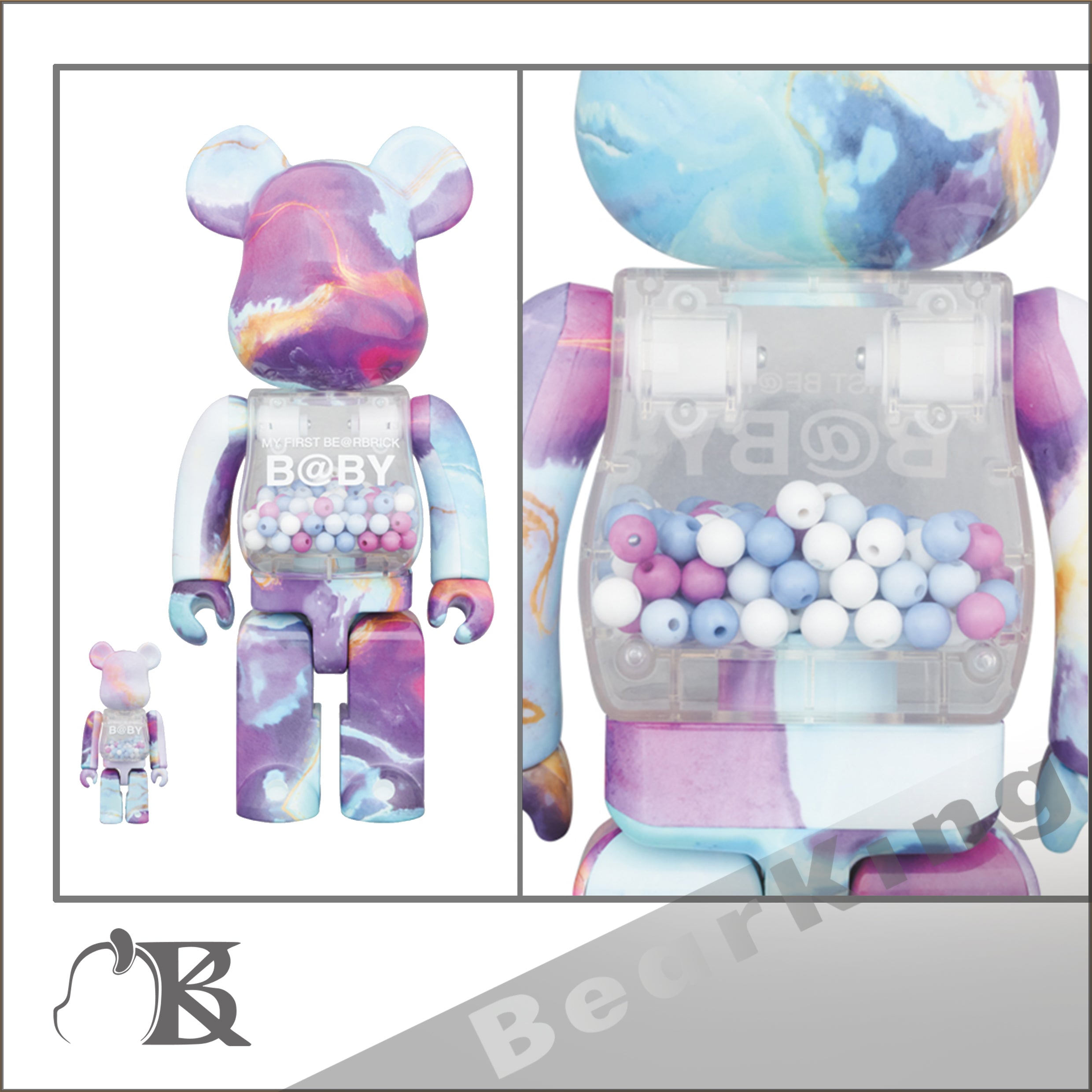 MY FIRST BE@RBRICK B@BY MARBLE Ver. 100％ u0026 400％ 千秋 Baby 雲石