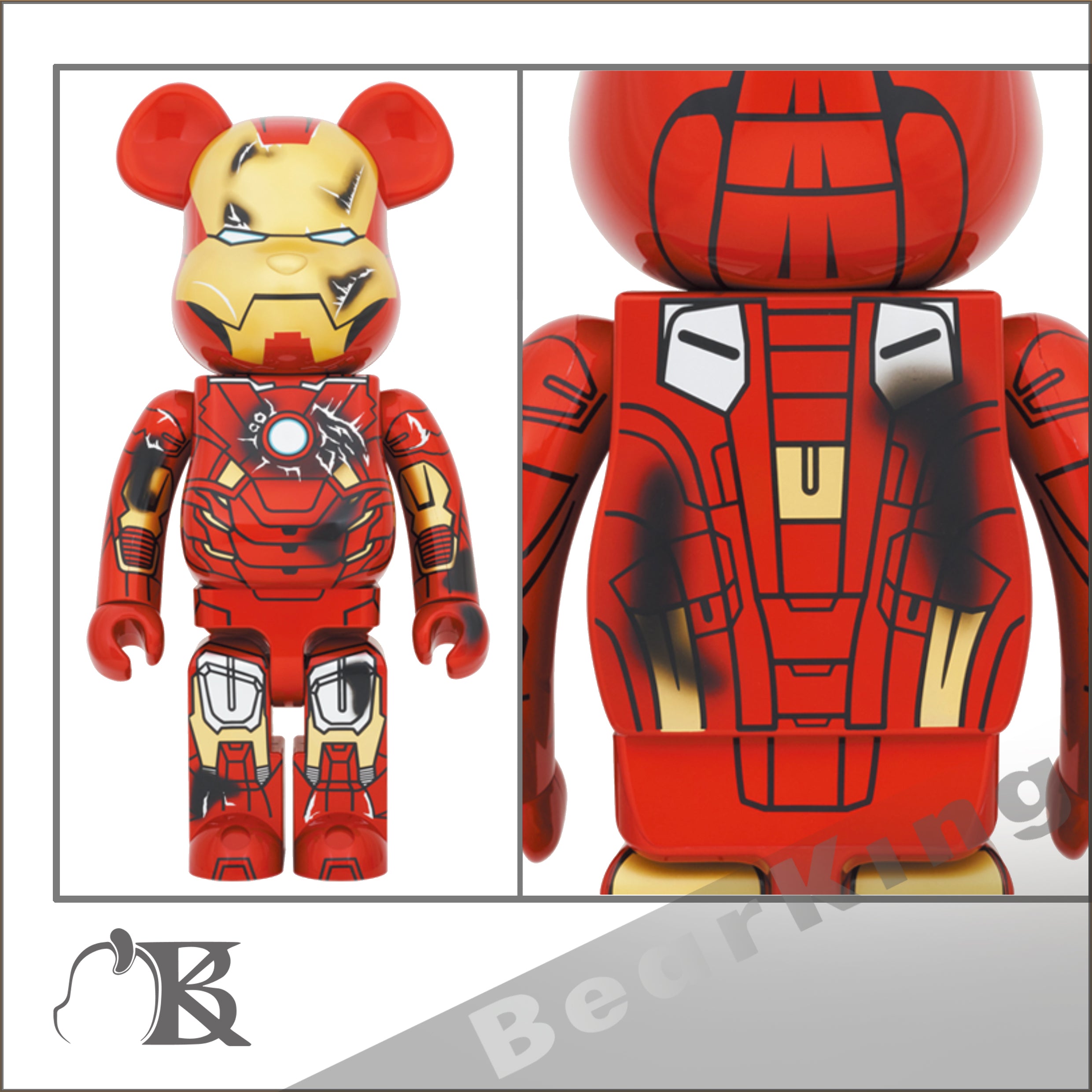 BE@RBRICK IRON MAN MARK VII DAMAGE 1000％ - その他