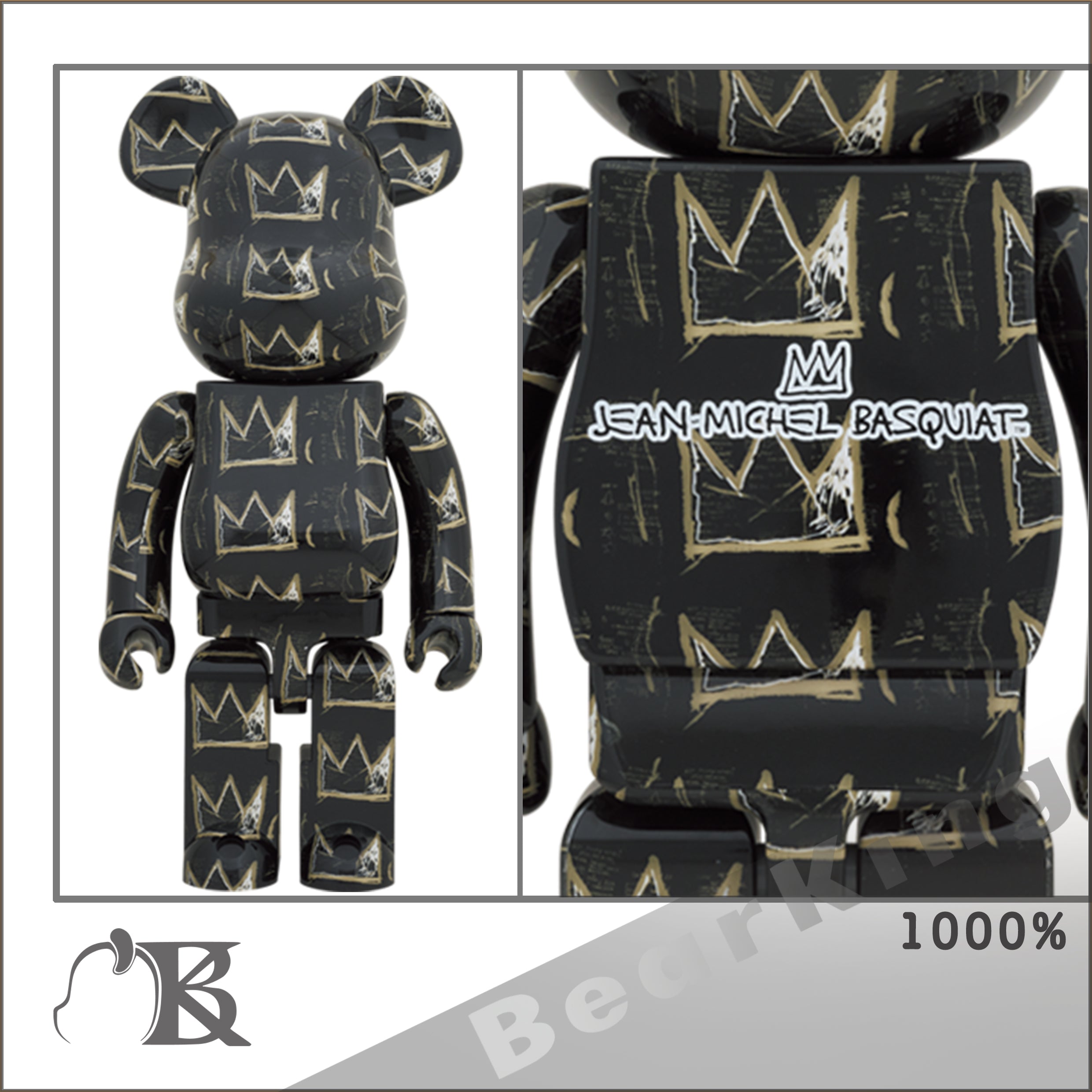 BE@RBRICK JEAN-MICHEL BASQUIAT #8 1000％ JM