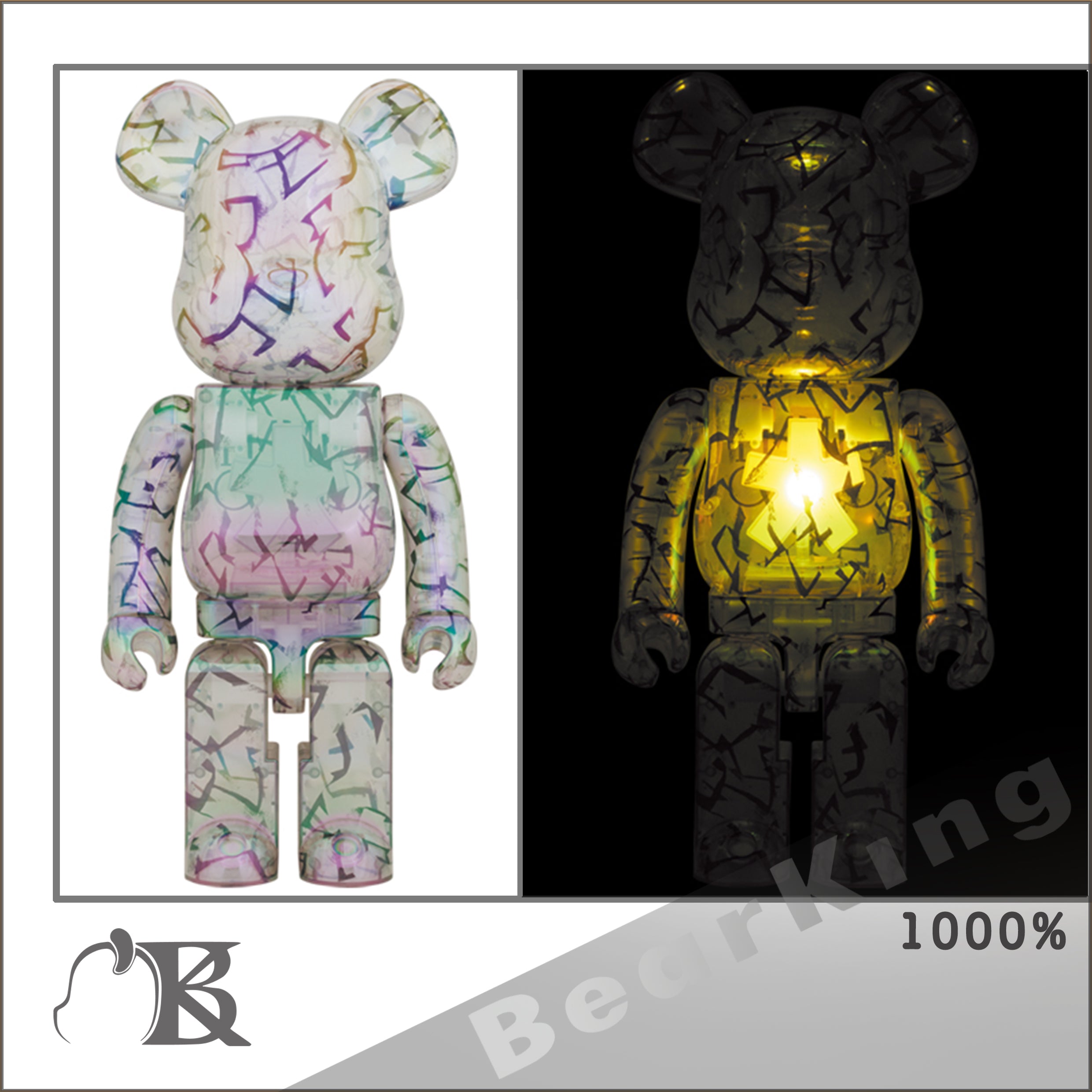 BE@RBRICK Jimmy Choo 1000％ 發光