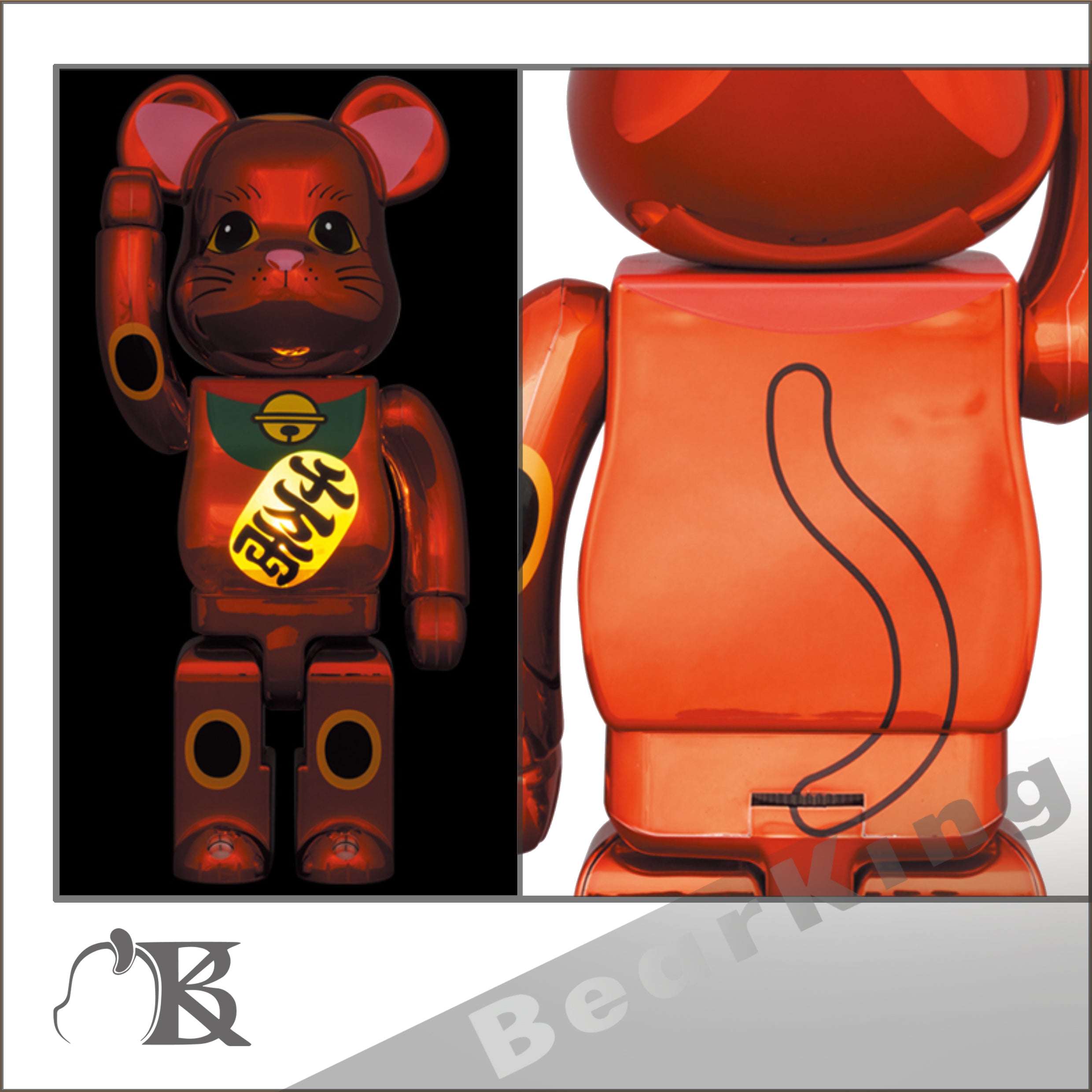 BE@RBRICK 招き猫 梅金メッキ 400％ ベアブリック - siyomamall.tj