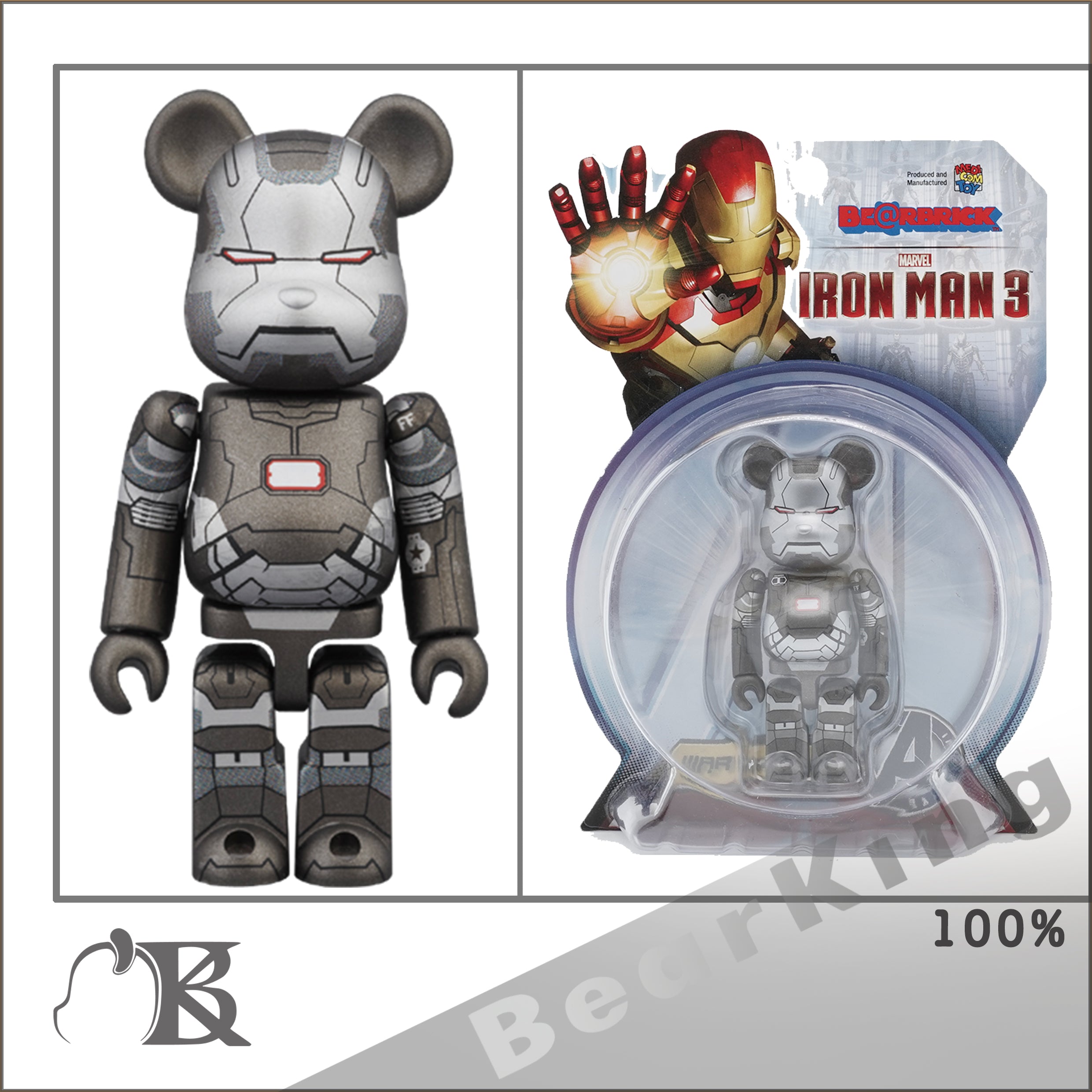 BE@RBRICK IRON MAN WAR MACHINE 100％