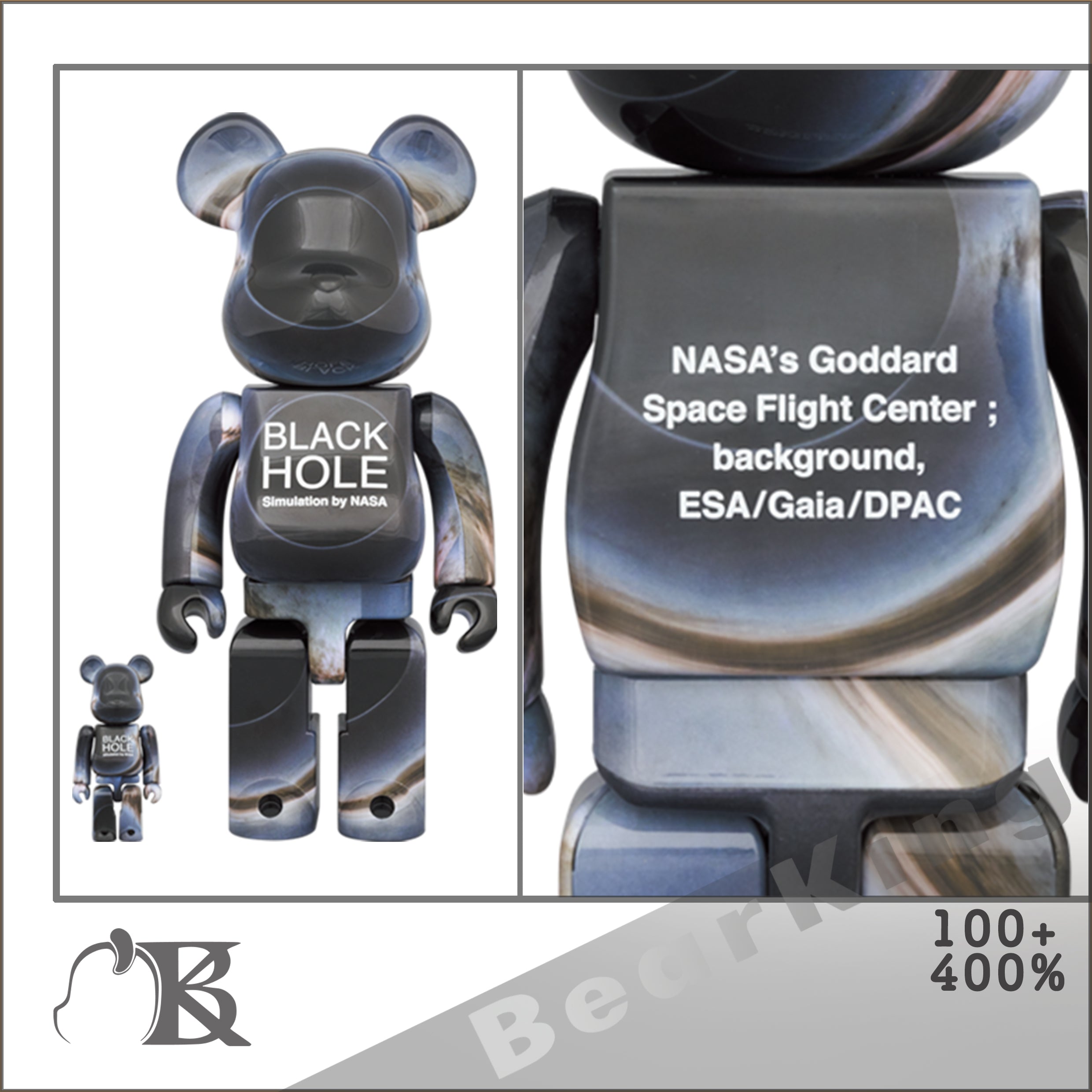 BE@RBRICK BLACK HOLE 100％ & 400％ NASA 黑洞