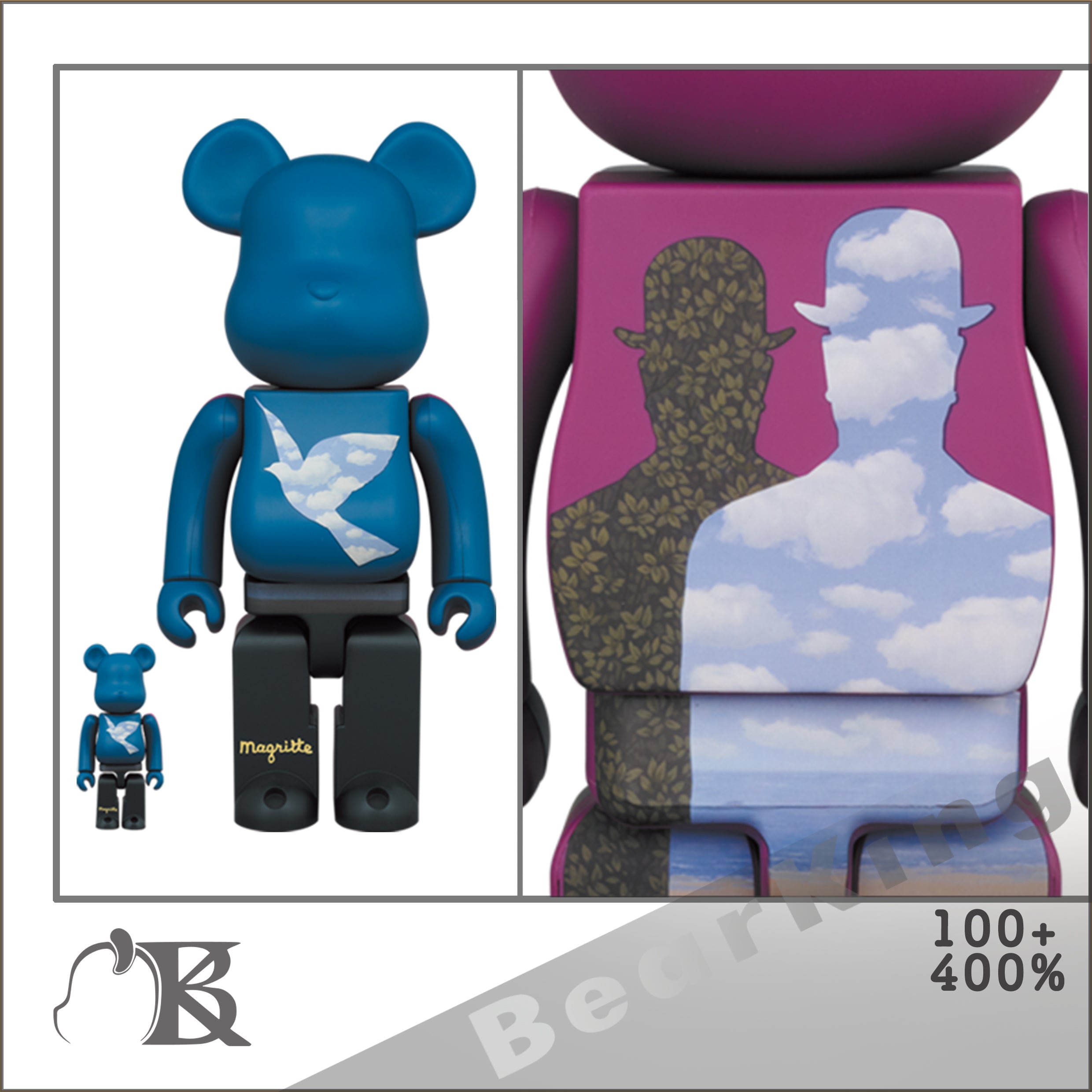 BE@RBRICK Rene Magritte 100% 400% - その他