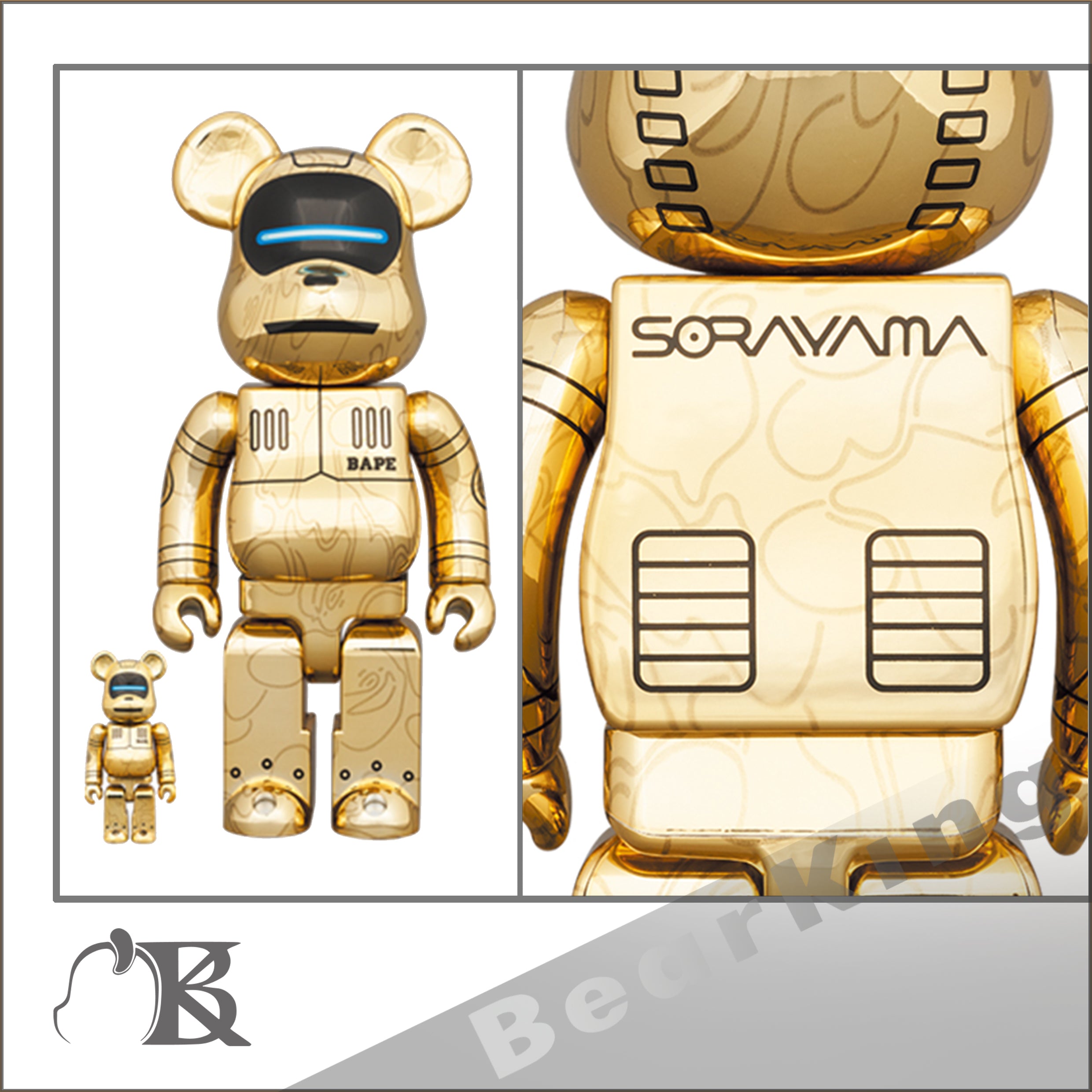 BE@RBRICK SORAYAMA BABY MILO 100％ & 400％-