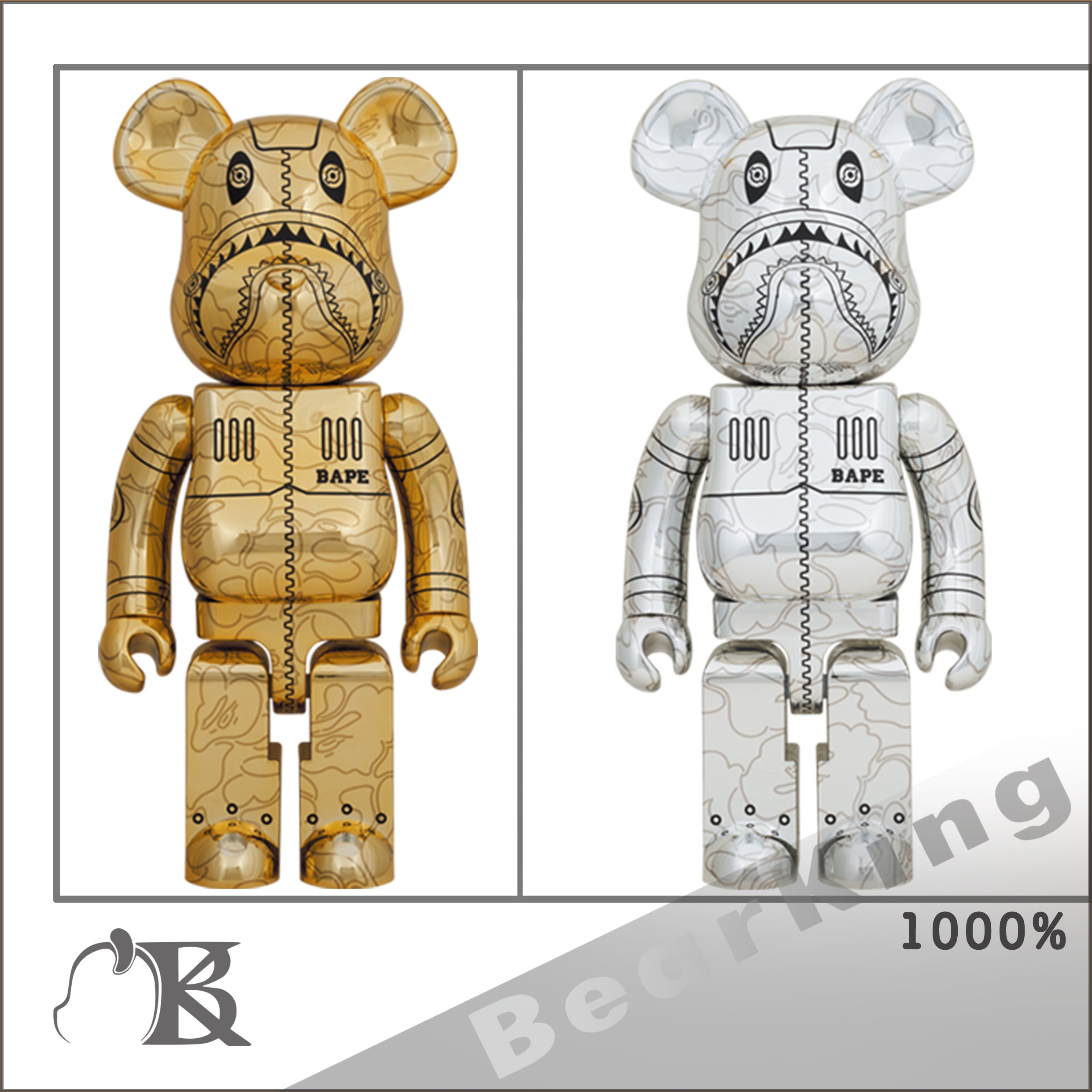 BE@RBRICK SORAYAMA × BAPE(R) CAMO SHARK - フィギュア