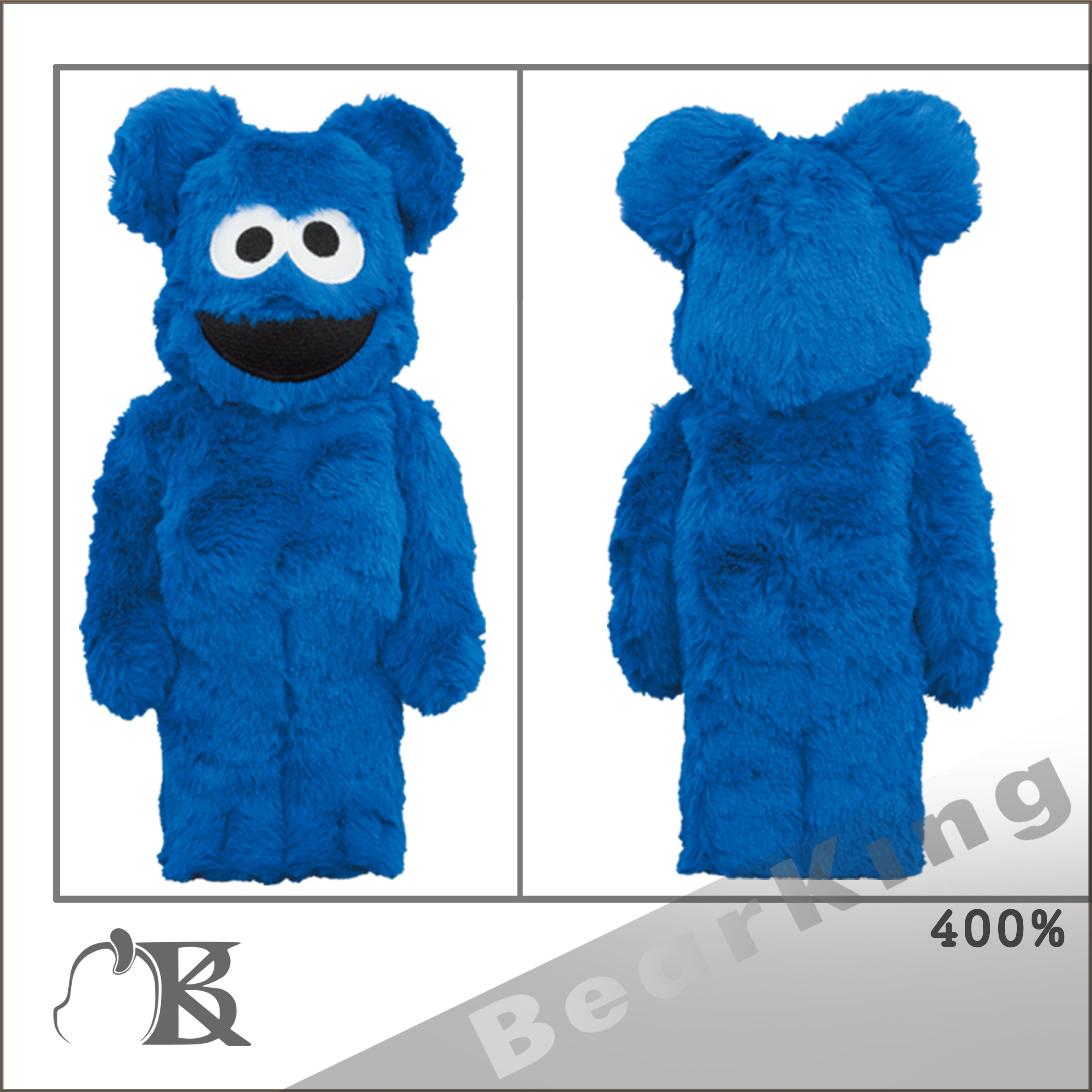 BE@RBRICK COOKIE MONSTER Costume Ver. 400% SESAME STREET クッキーモンスター セサミストリート  メディコムトイ ベアブリック - 人形、キャラクタードール