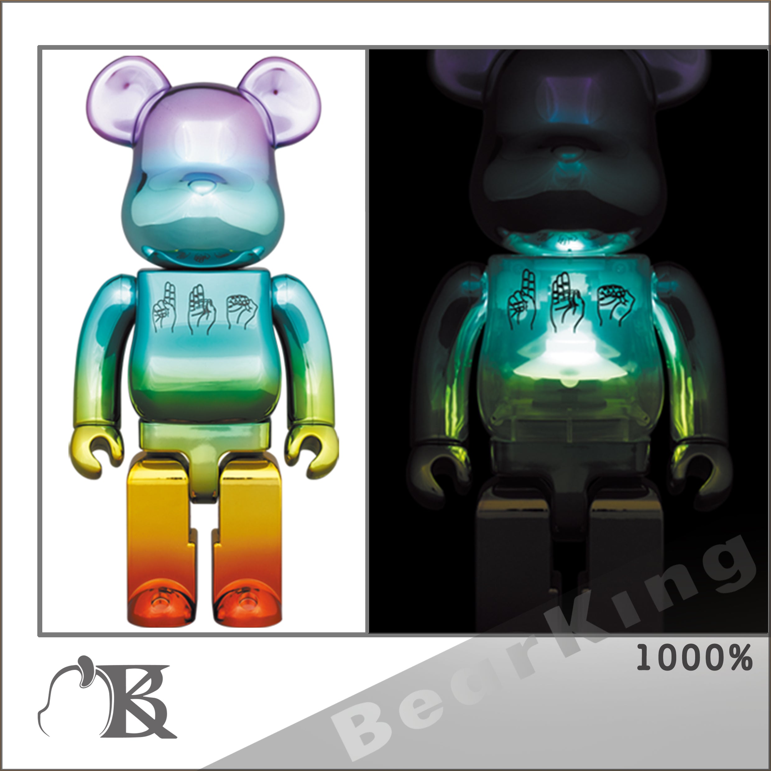 BE@RBRICK U.F.O. 1000％ ALAN SMITHEE FILM UFO 發光