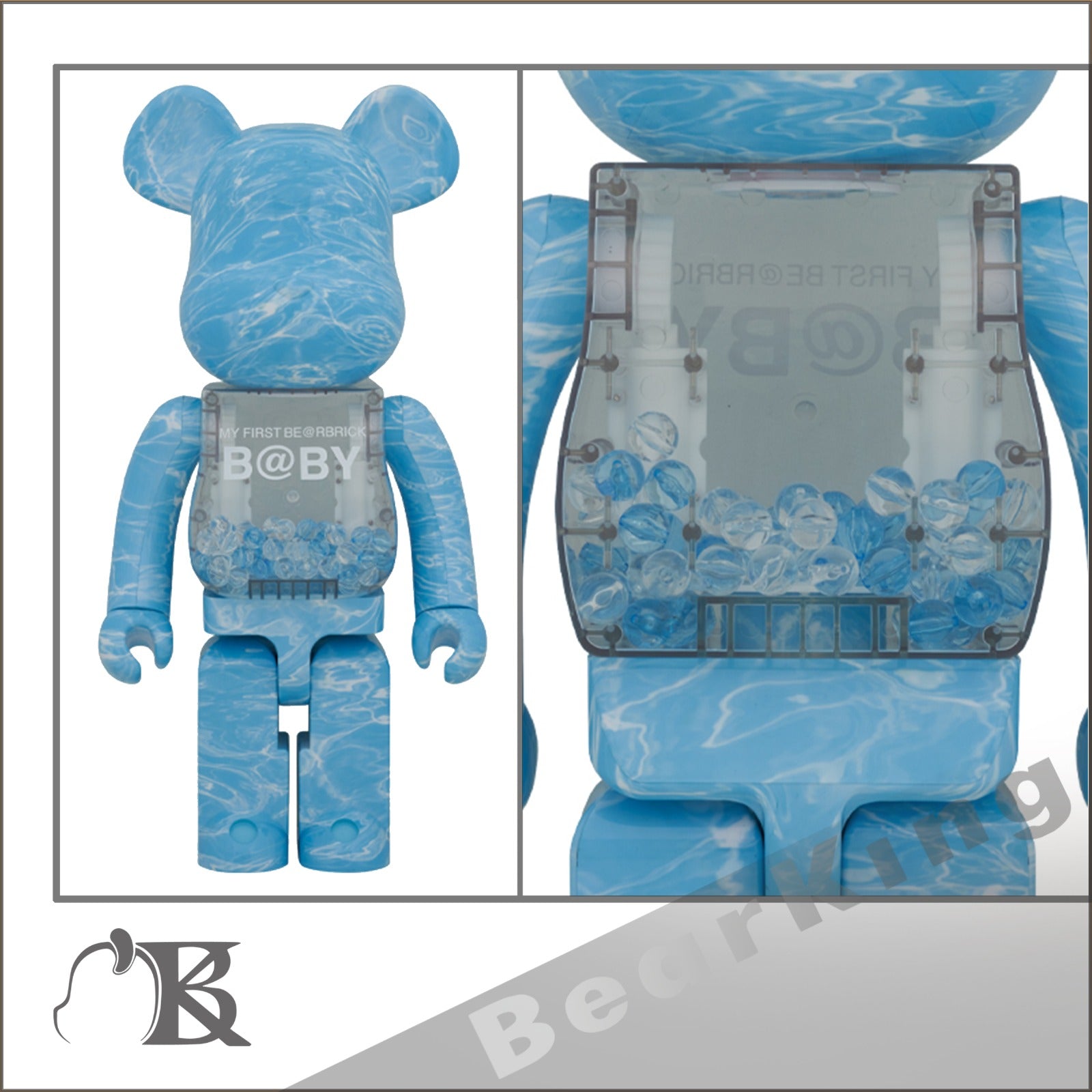 MY FIRST BE@RBRICK B@BY WATER CREST Ver.1000％ 千秋 baby 水波