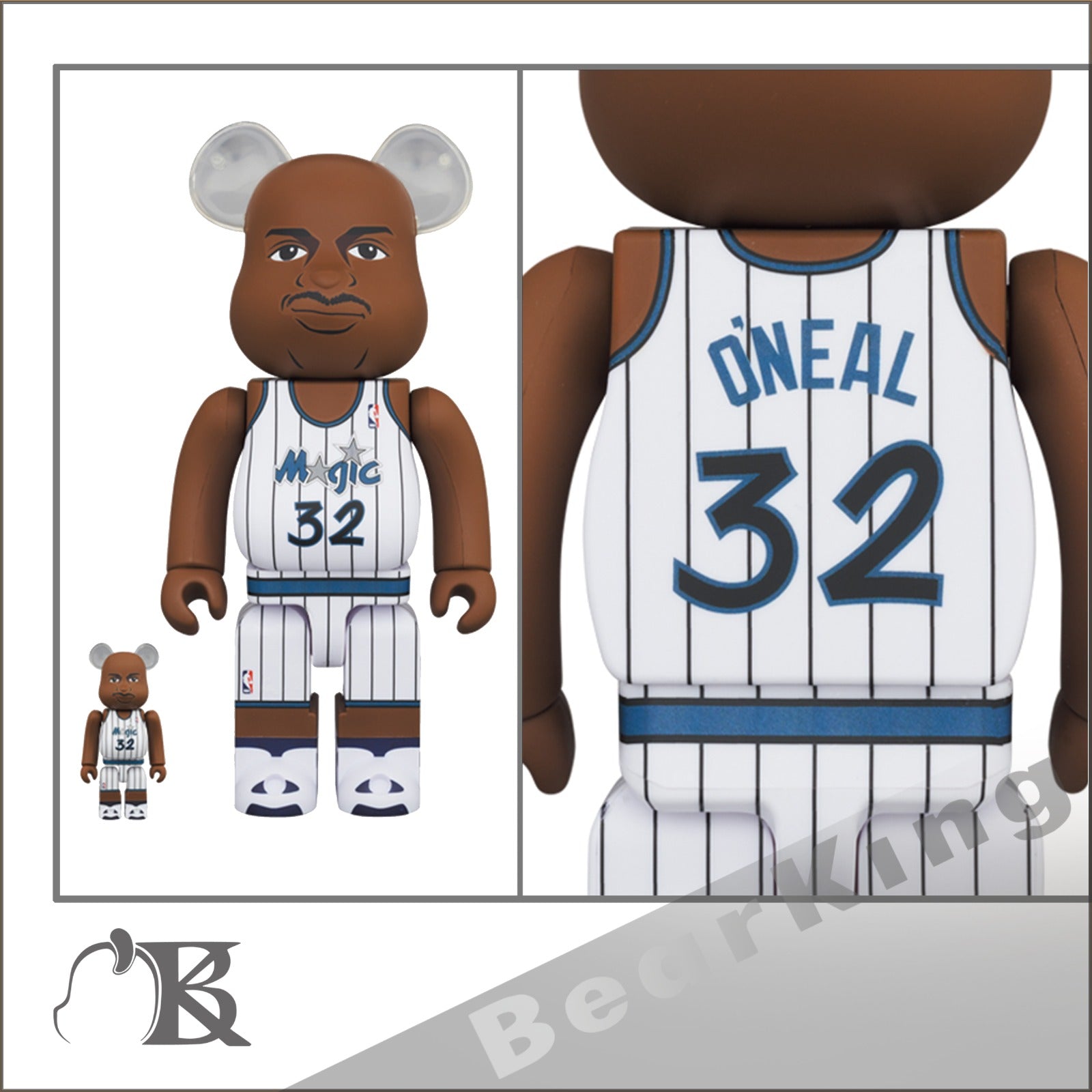 BE@RBRICK NBA Shaquille O'Neal (Orlando Magic) 100％ & 400％ 魔術 奧尼爾