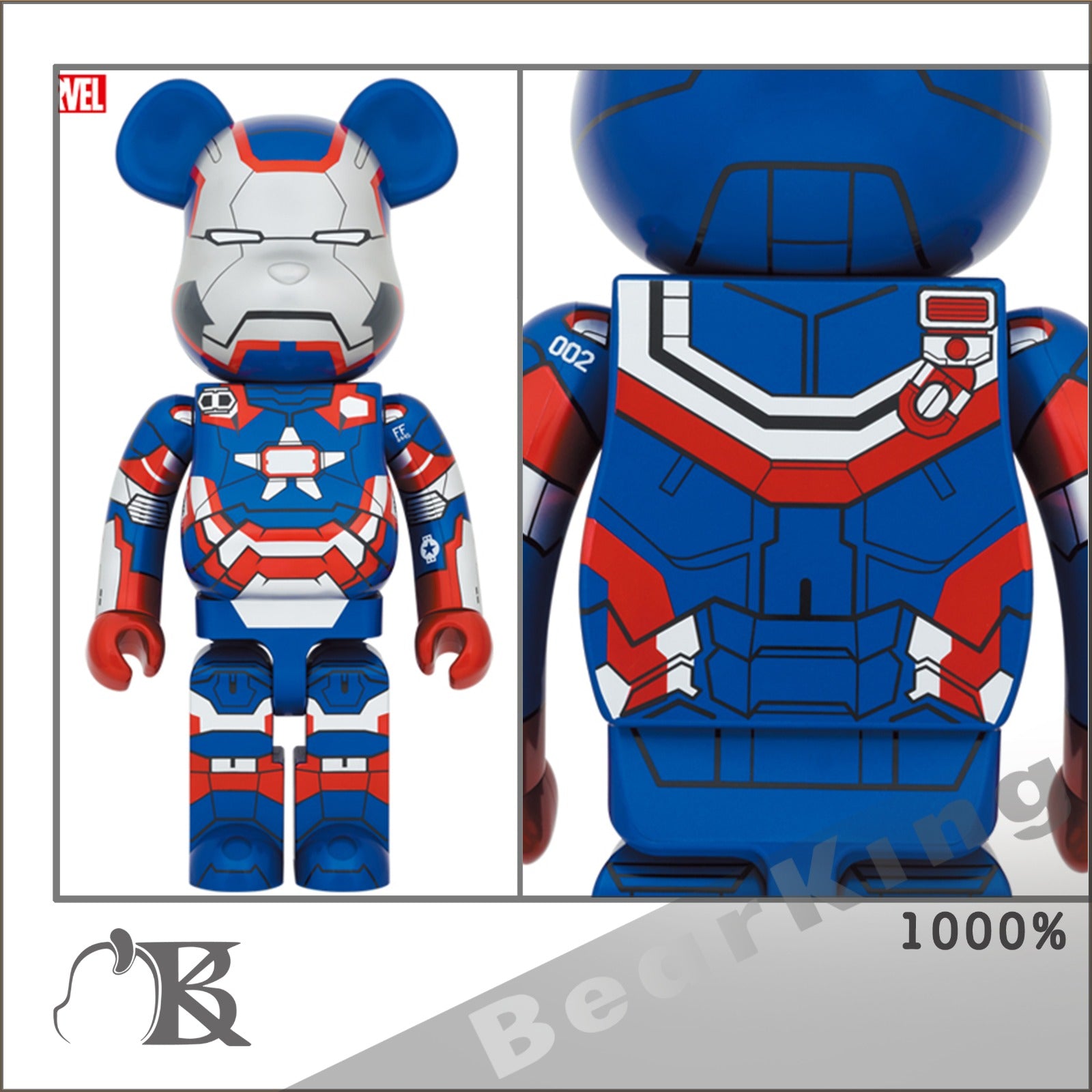 BE@RBRICK IRON PATRIOT 1000%