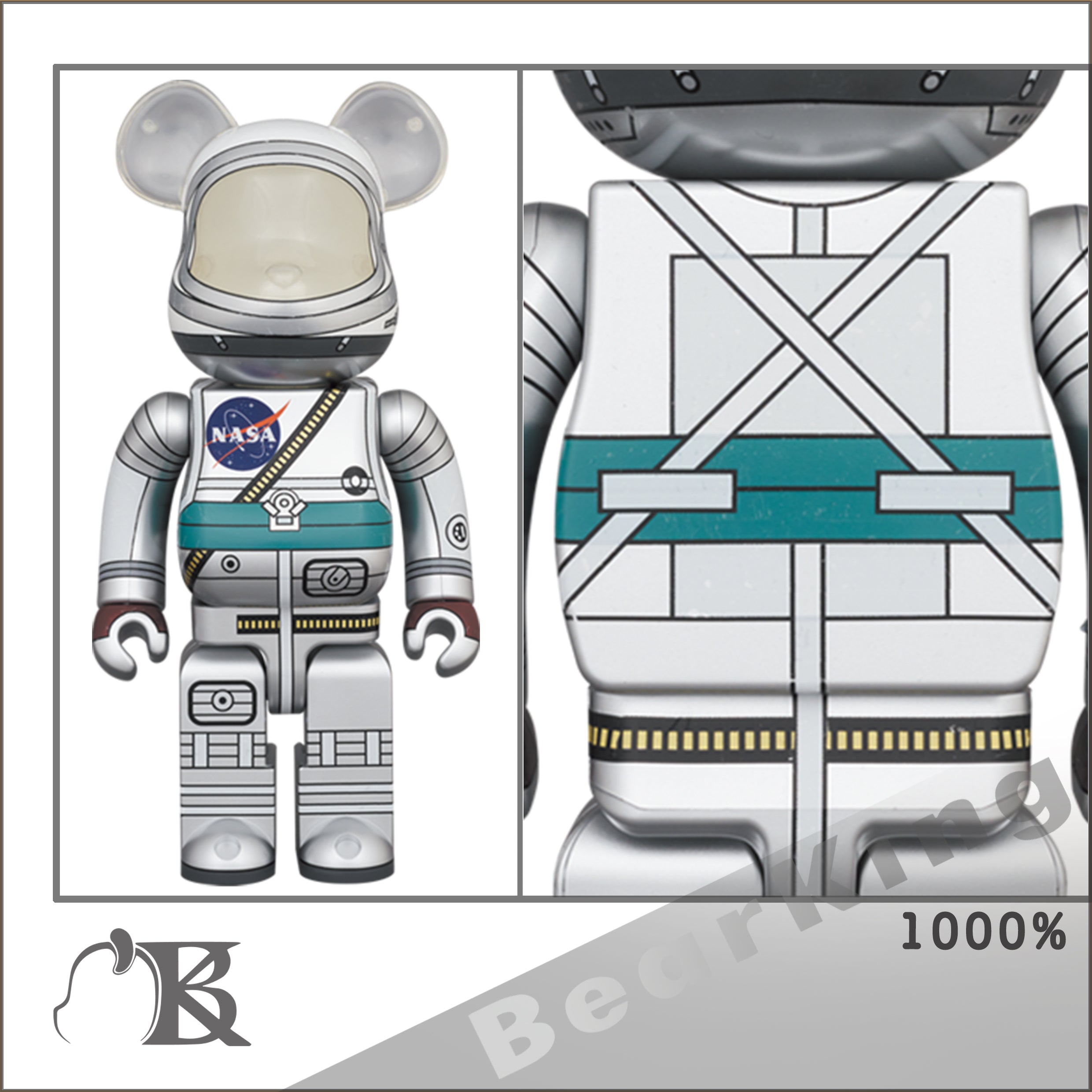 BE@RBRICK PROJECT MERCURY ASTRONAUT 1000％ NASA