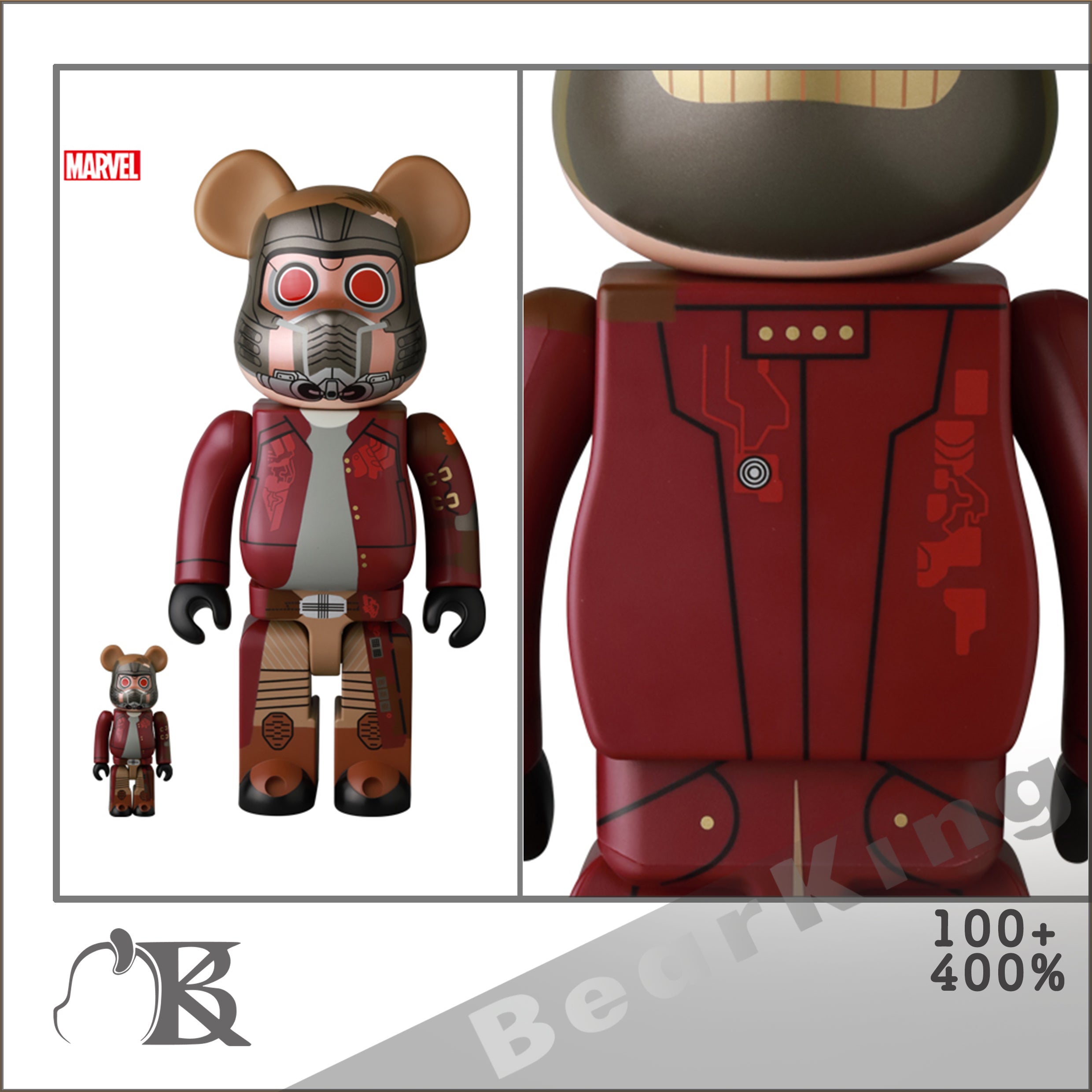 BE@RBRICK Star-Lord 100％ & 400％ 星爵