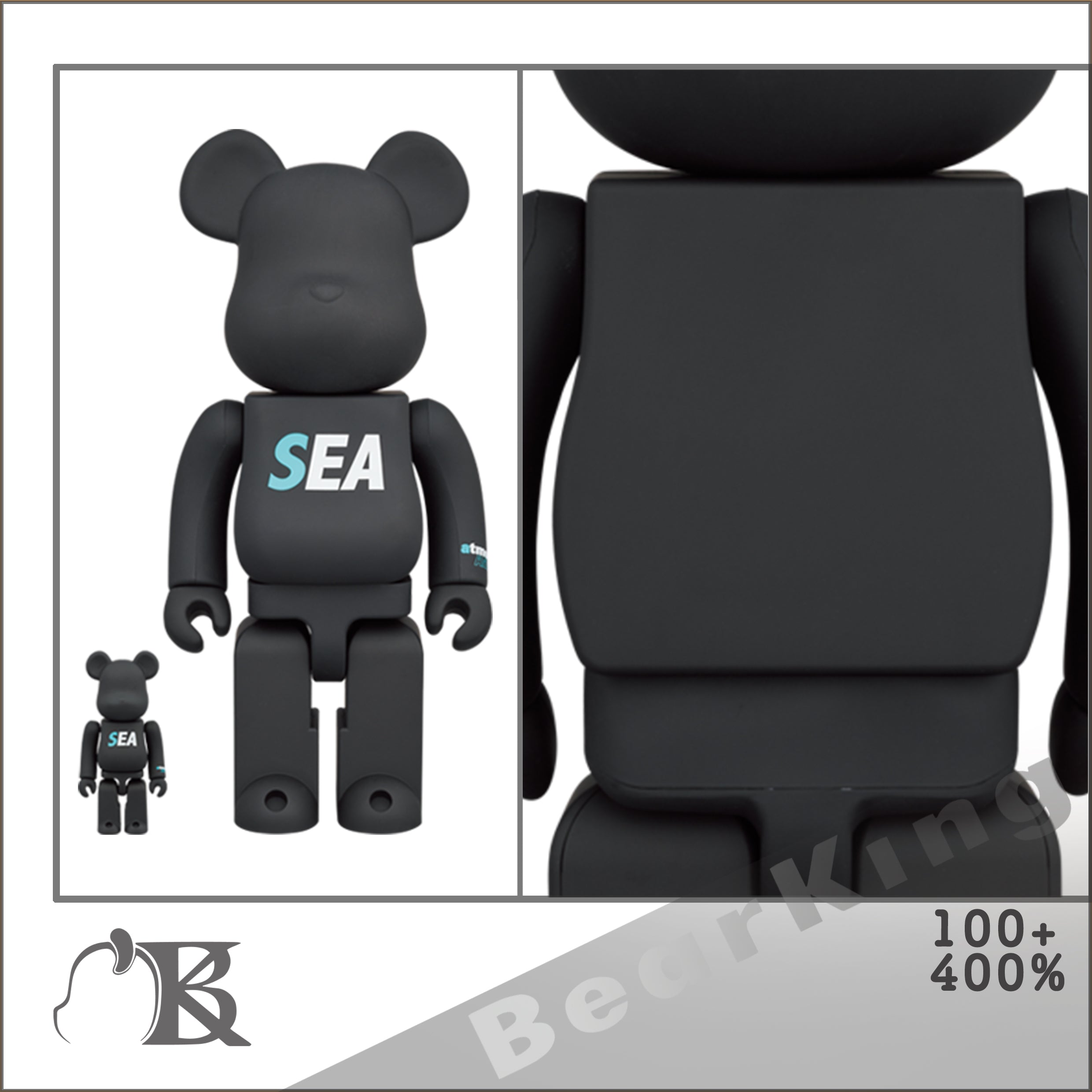 BE@RBRICK atmos × WIND AND SEA 100％ & 400％