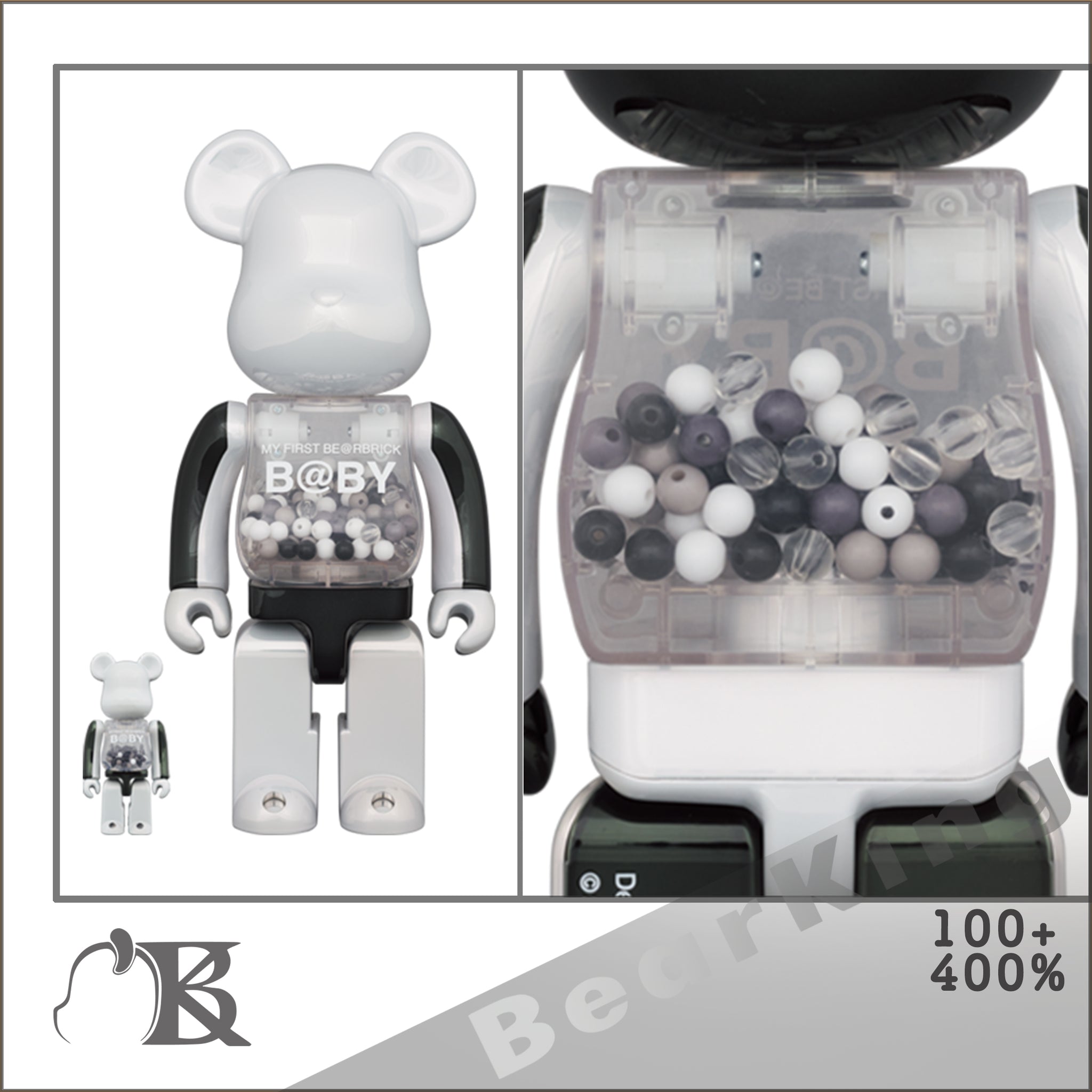 MYFIRST BE@RBRICK B@BY BLACKu0026WHITE 1000%-