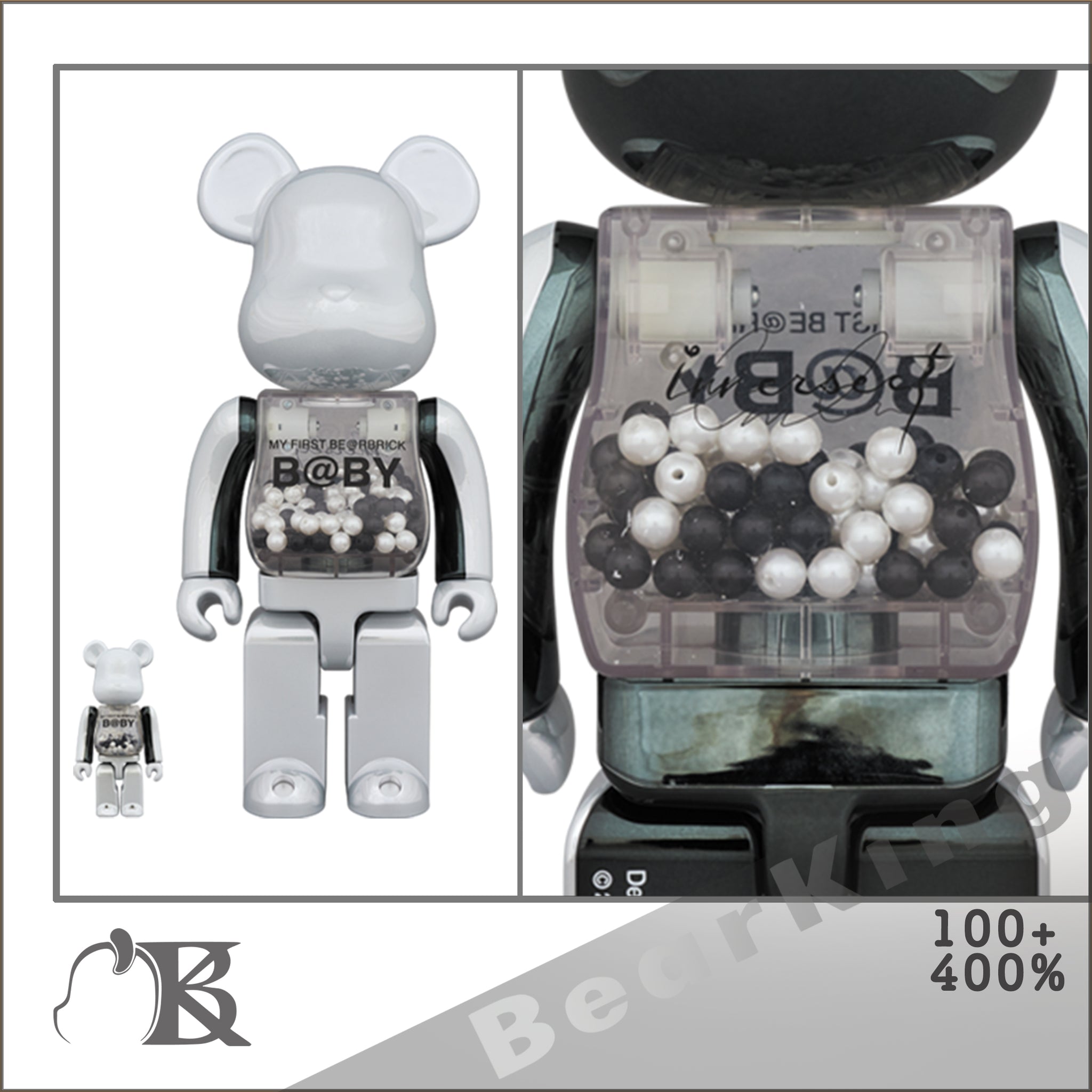 MY FIRST BE@RBRICK B@BY COLOR SPLASH Ver. 400％ 千秋baby 撥墨