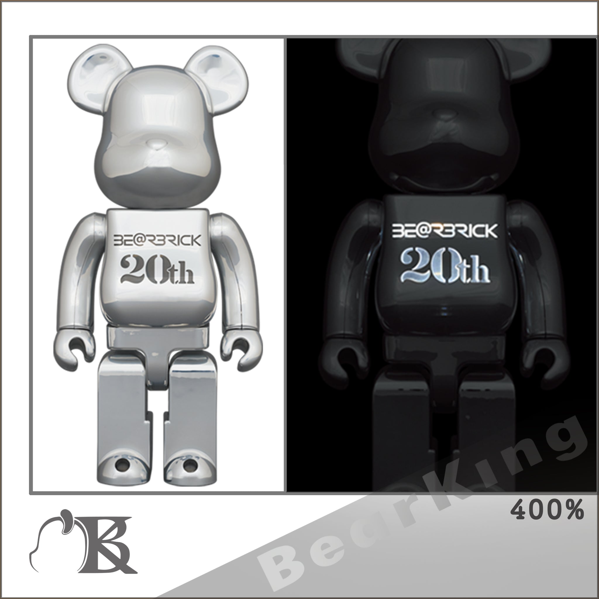 BE@RBRICK 20th Anniversary CHROME 400％新品フィギュア