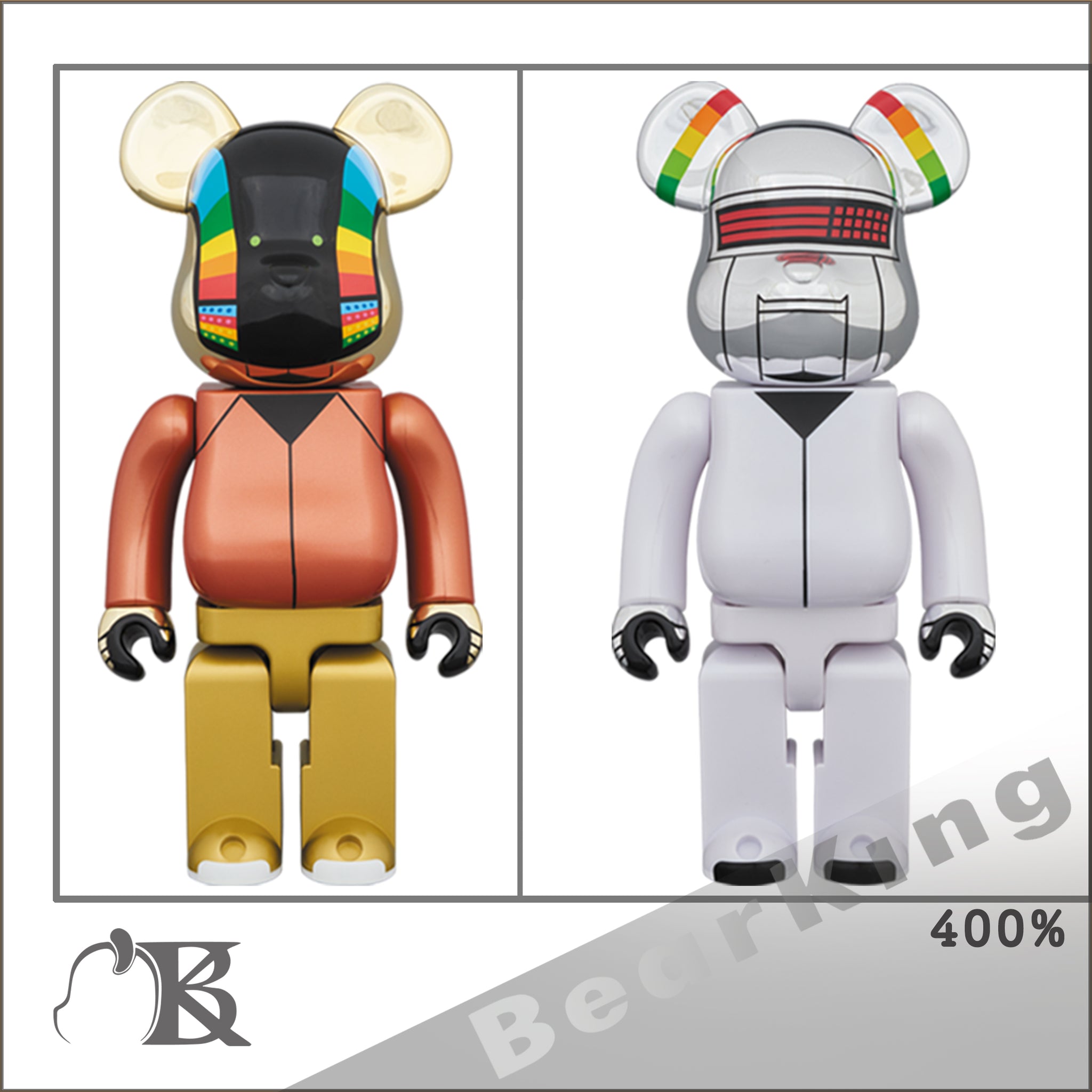 BE@RBRICK DAFT PUNK (DISCOVERY Ver.) 2 PACK 400％ SET of 2