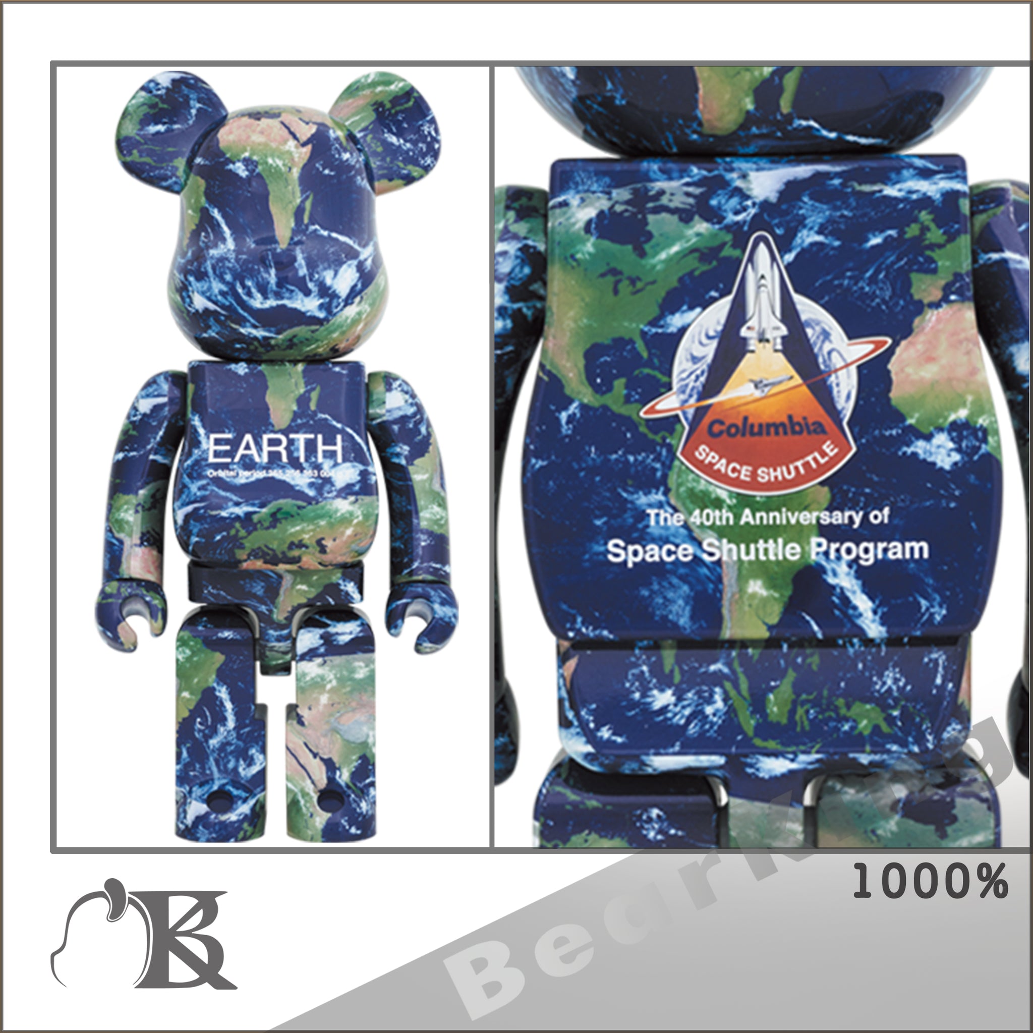 販売買い= 正規品 EARTH BE@RBRICK 1000％ ベアブリック MEDICOM TOY 25th ANNIVERSARY EXHIBITION 開催記念商品 キューブリック、ベアブリック