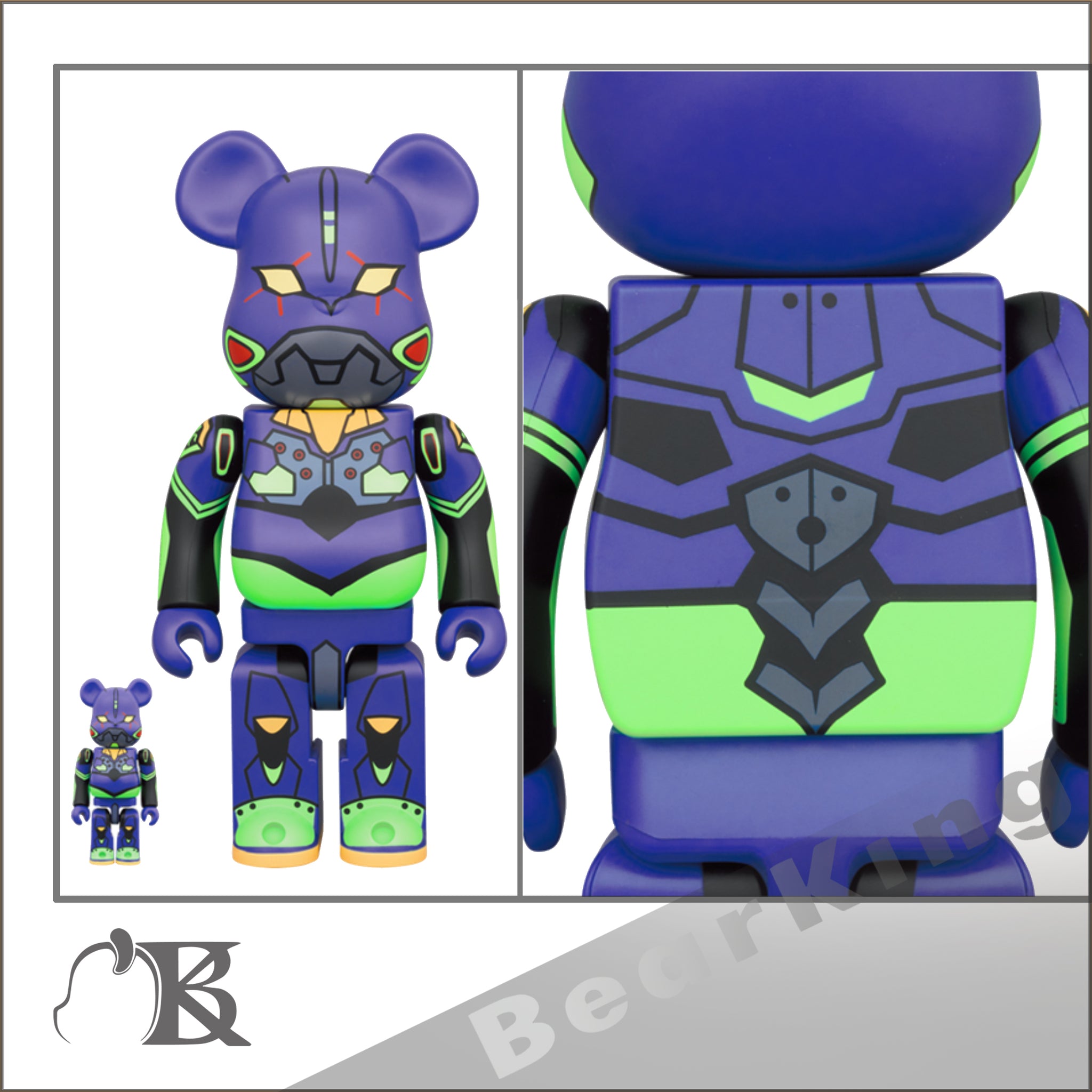 ベアブリック　be@rbrick　エヴァンゲリオン　覚醒　100%国内1000個限定