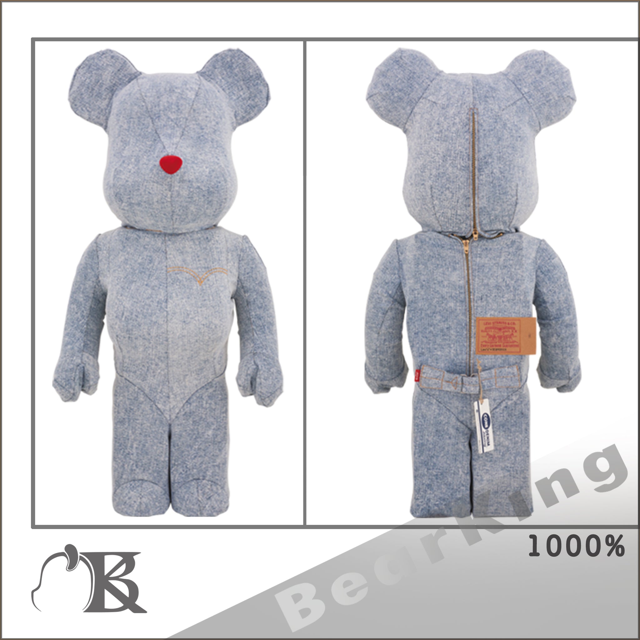 BE@RBRICK Levi's(R) WASH DENIM 1000％ LEVIS