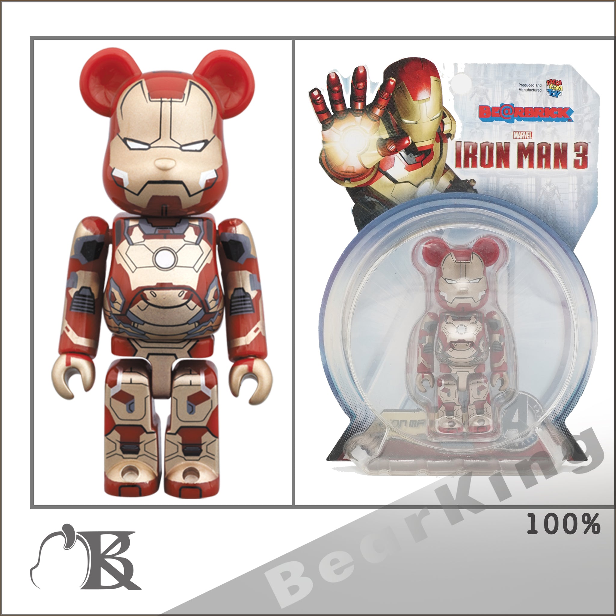 BE@RBRICK IRON MAN IRON PATRIOT 1000％ 愛國者