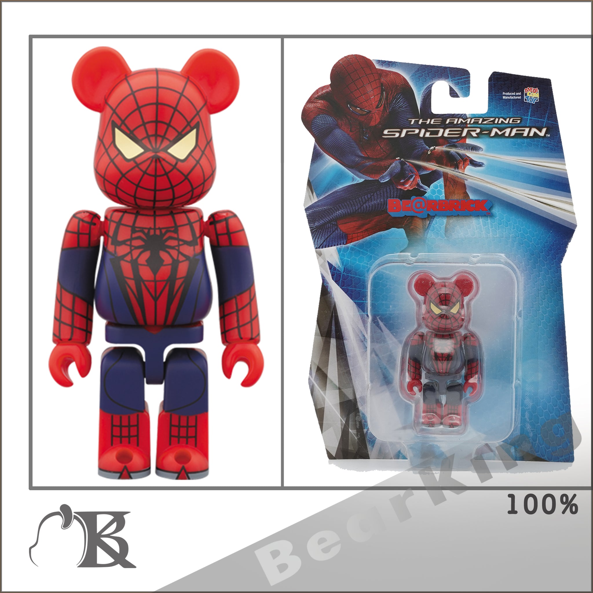 BE@RBRICK Iron Spider 100% & 400% 蜘蛛俠Marvel