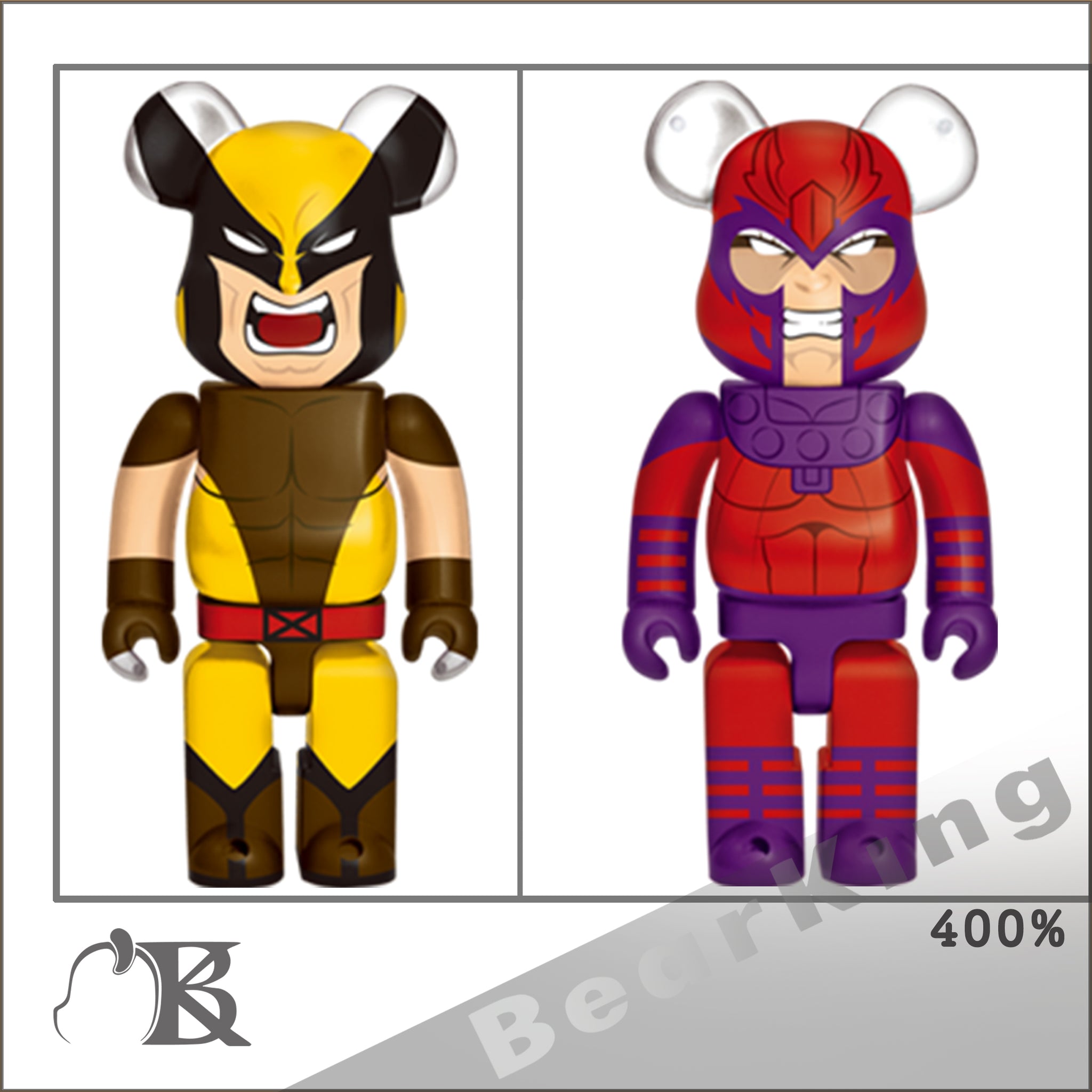 中古美品】☆まとめ売り MARVEL『X-MEN』Happyくじ「BE@RBRICK」セット