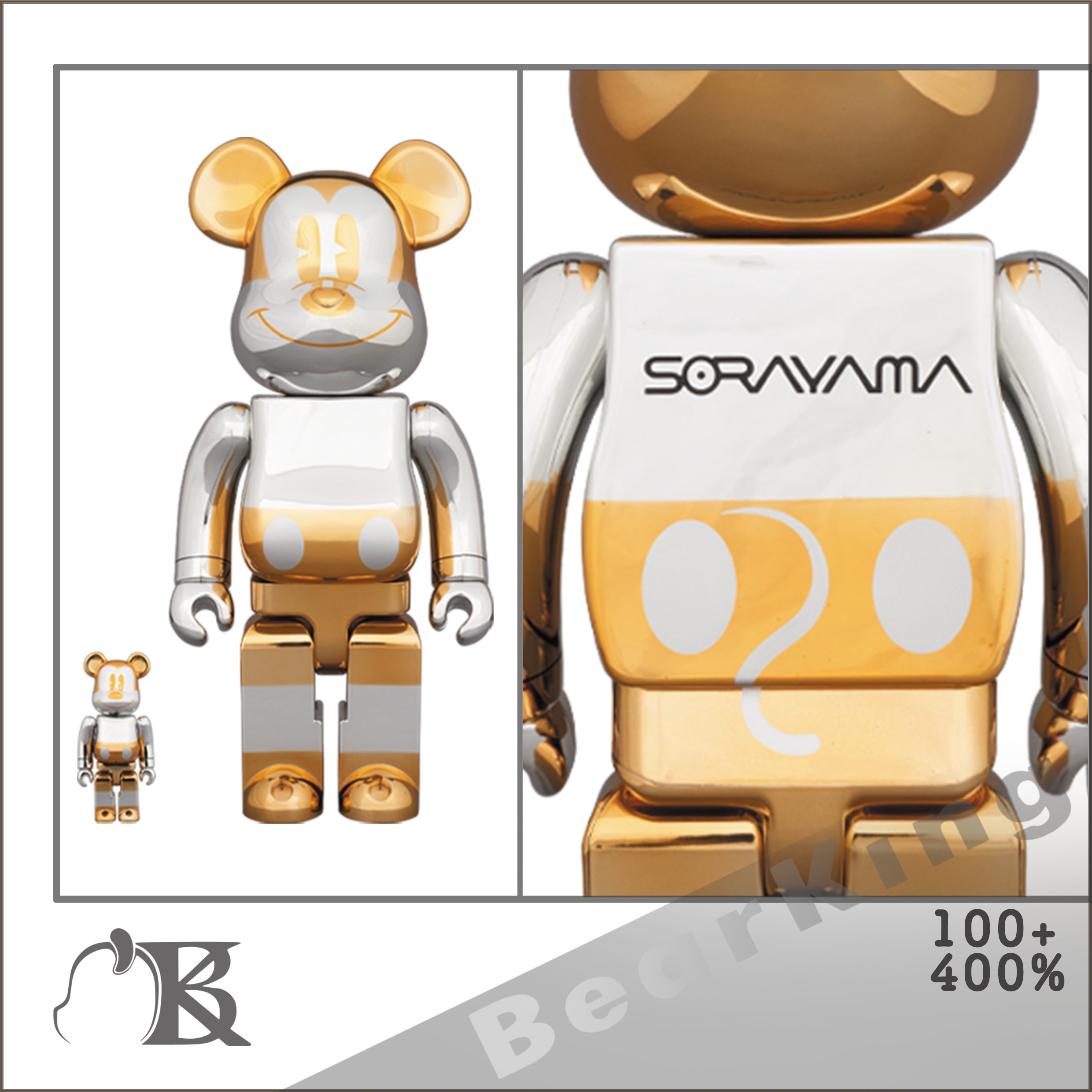 BE@RBRICK FUTURE MICKEY 2nd 100％ & 400％parco