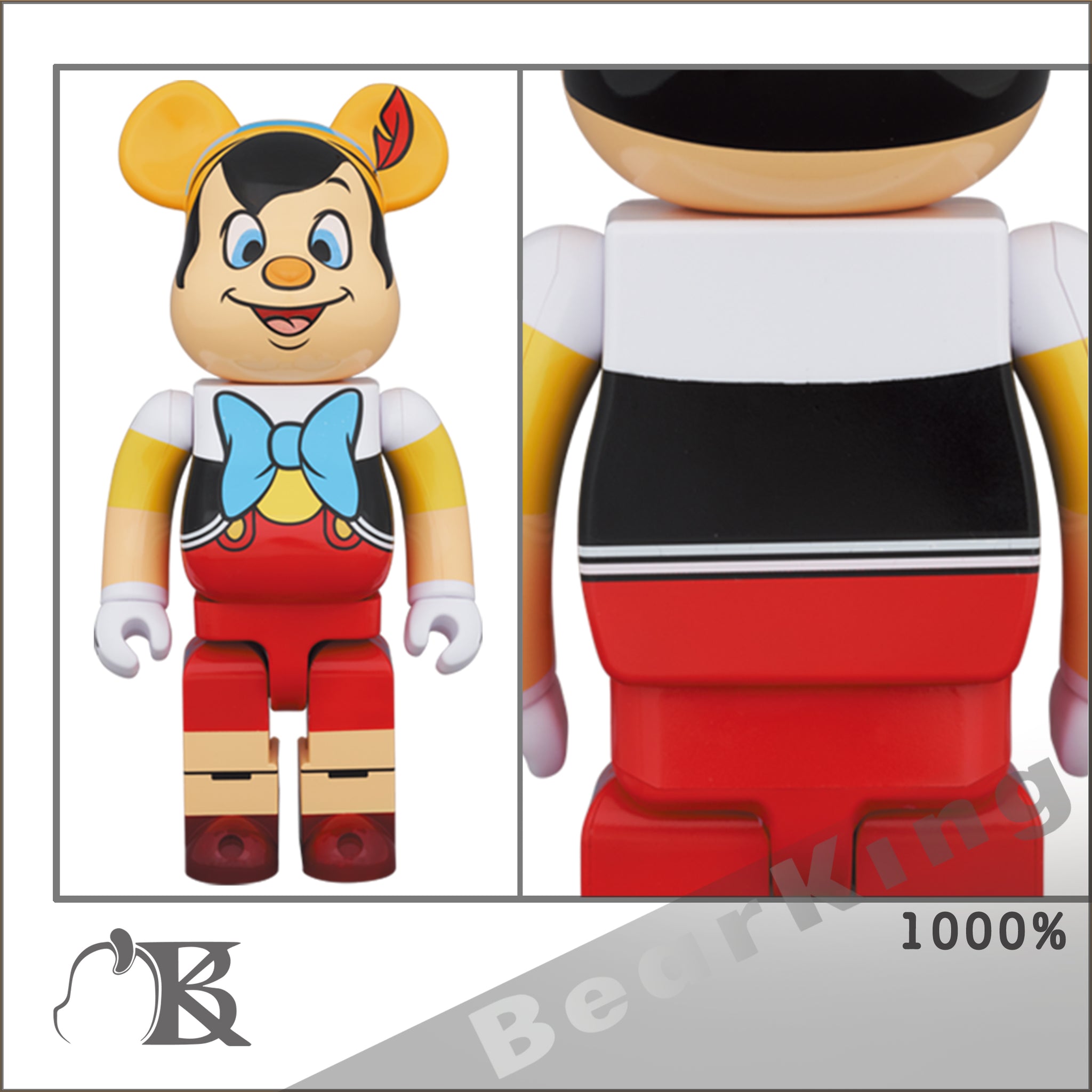 新品 BE@RBRICK PINOCCHIO 1000％  ピノキオキャラクターグッズ