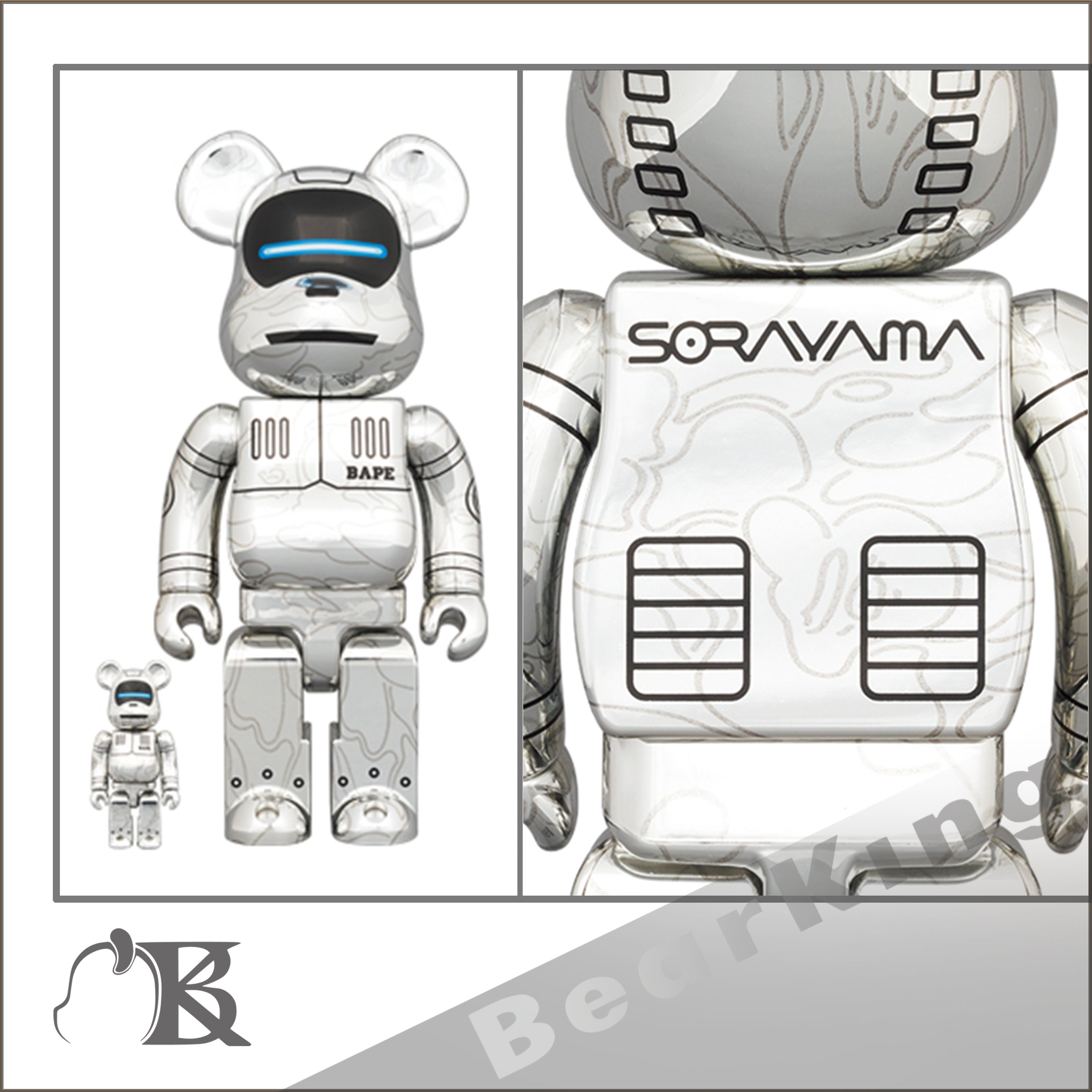 BE@RBRICK SORAYAMA × BABY MILO(R) 100％ & 400％ GOLD Ver./SILVER Ver. SE