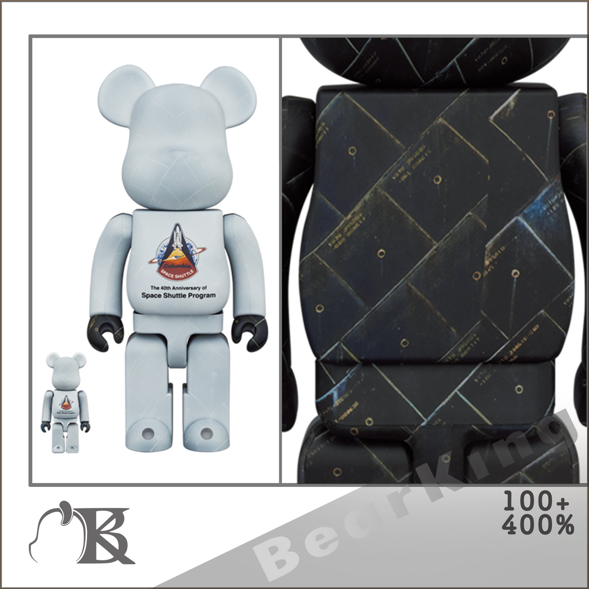 BE@RBRICK SPACE SHUTTLE 100% & 400%